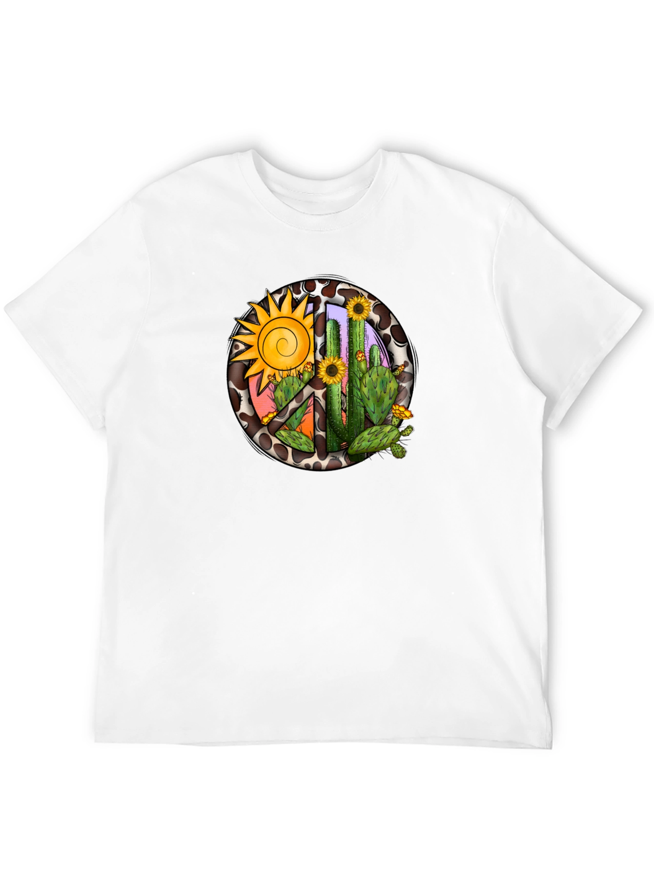 Black Cactus & Sun Graphic Tee view 12