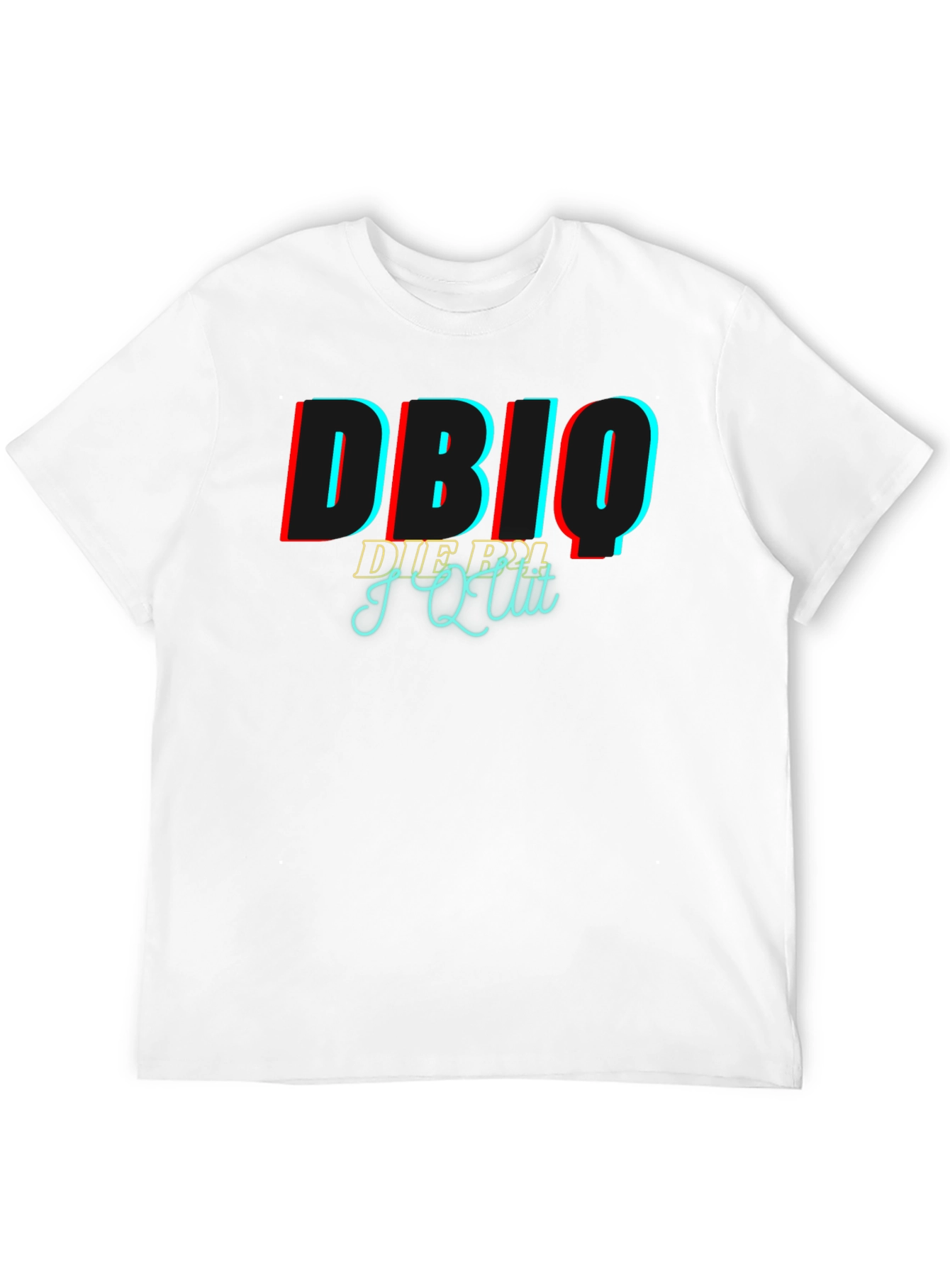 Black DBIQ I Quit Black Graphic T-Shirt view 12