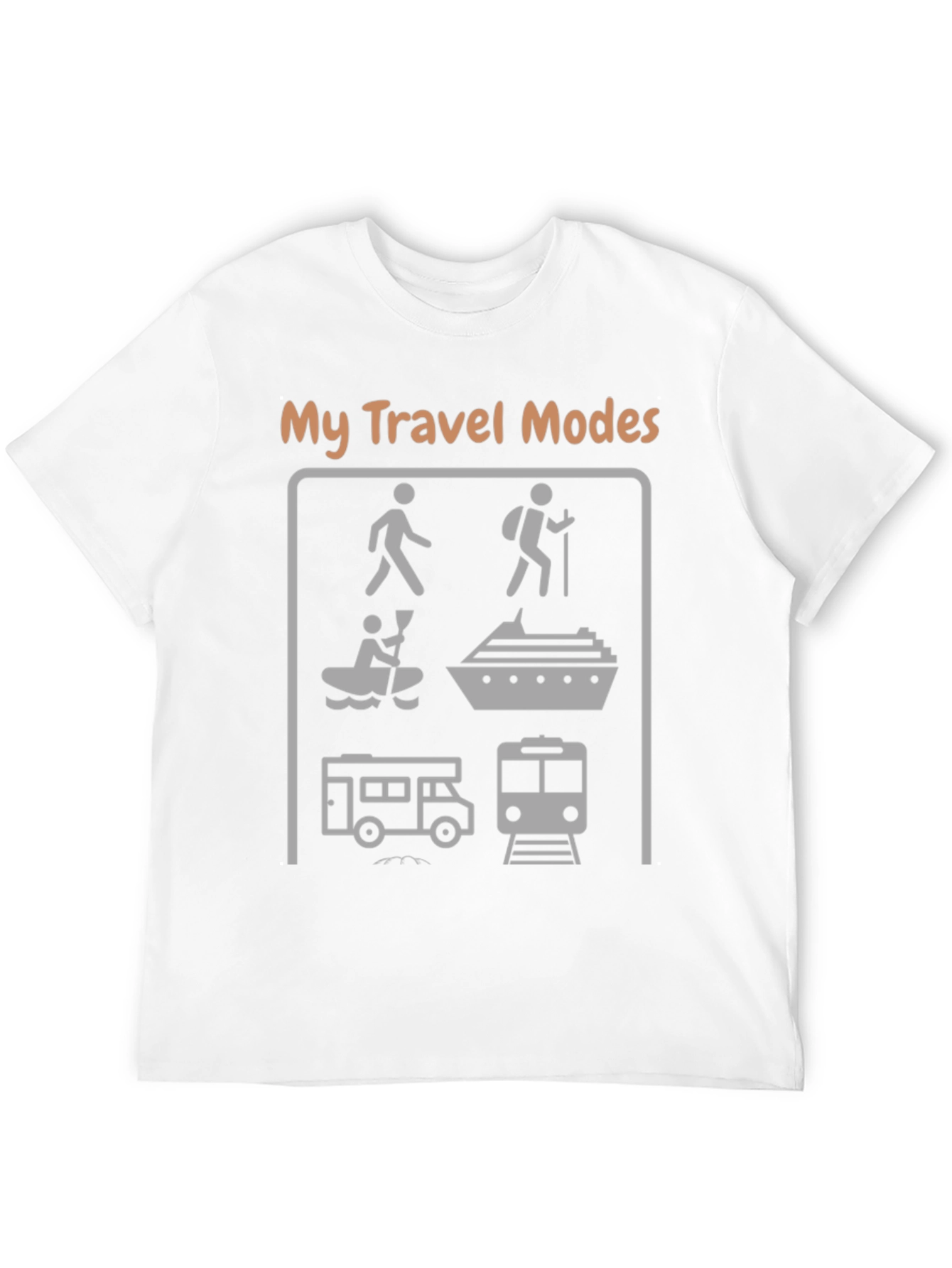 Black My Travel Modes Graphic T-Shirt view 12
