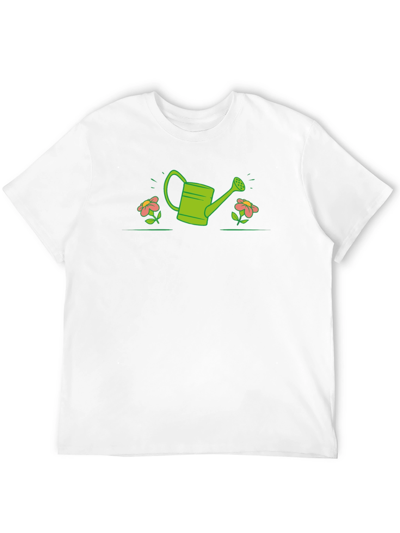 Green Watering Can Graphic T-Shirt - 12