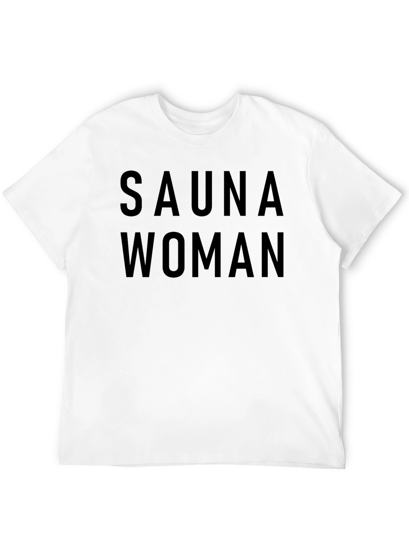 Black Sauna Woman T-Shirt - Classic Black Tee view 12