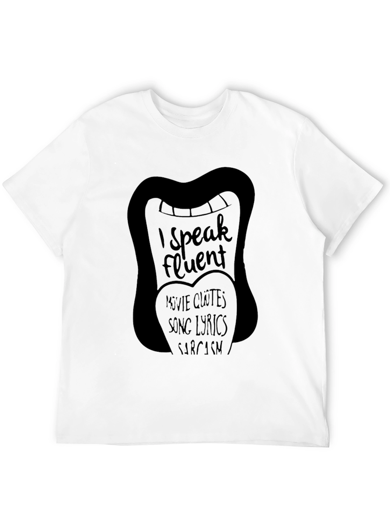Black Fluent in Movie Quotes T-Shirt view 12
