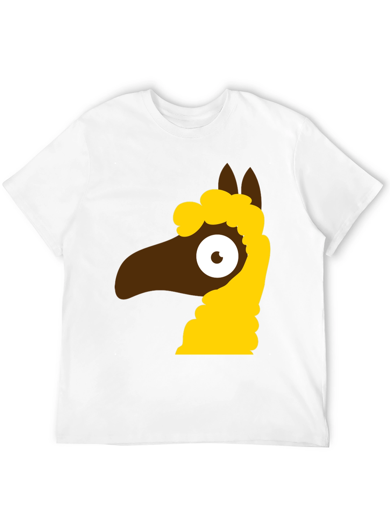 Black Cartoon Llama Graphic Tee - Black view 12