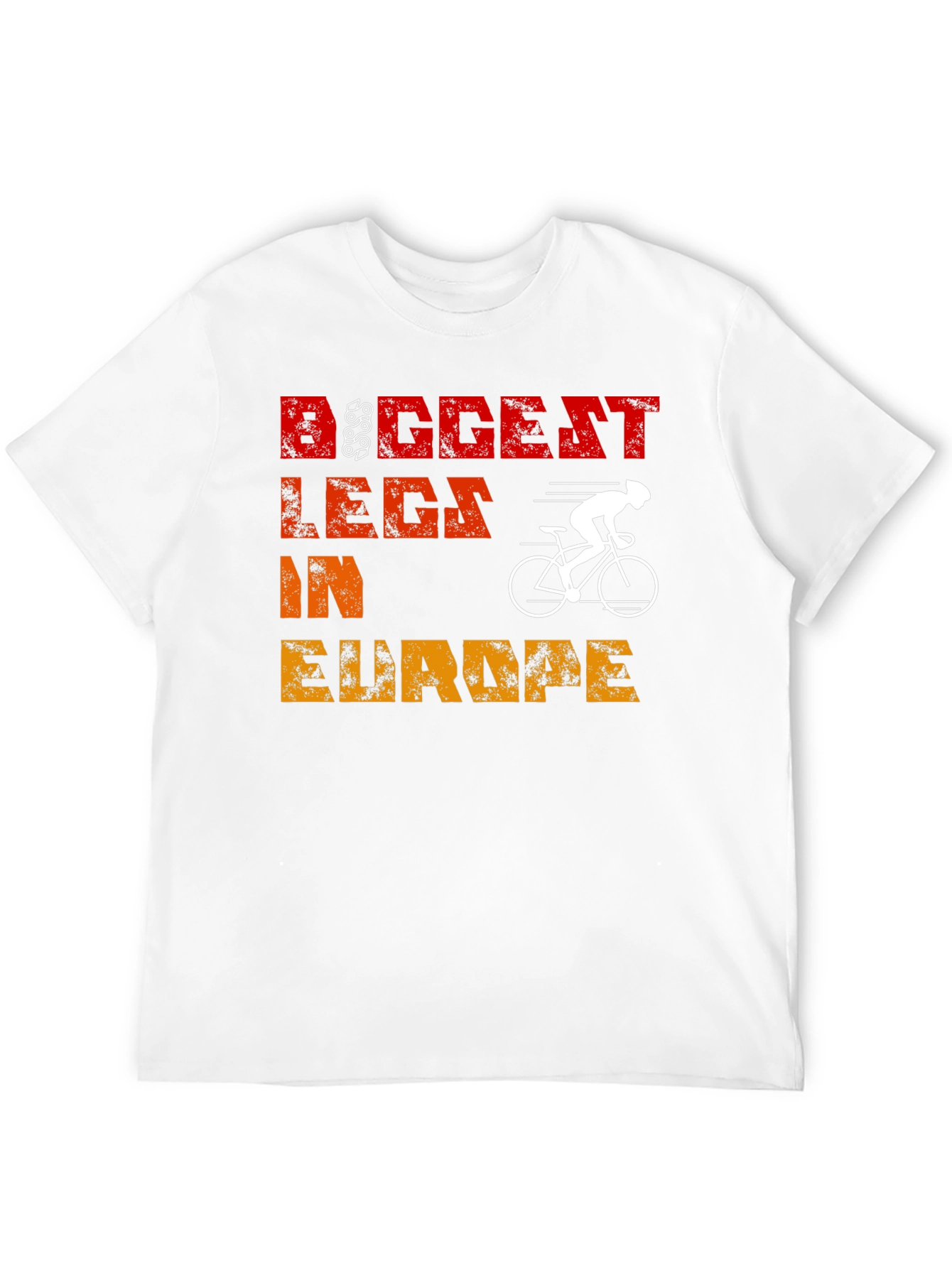 Black Biggest Legs In Europe Cycling T-Shirt view 12