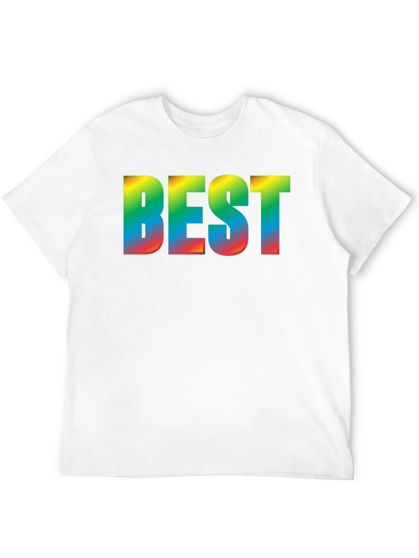 Black Rainbow BEST Graphic Black T-Shirt view 12