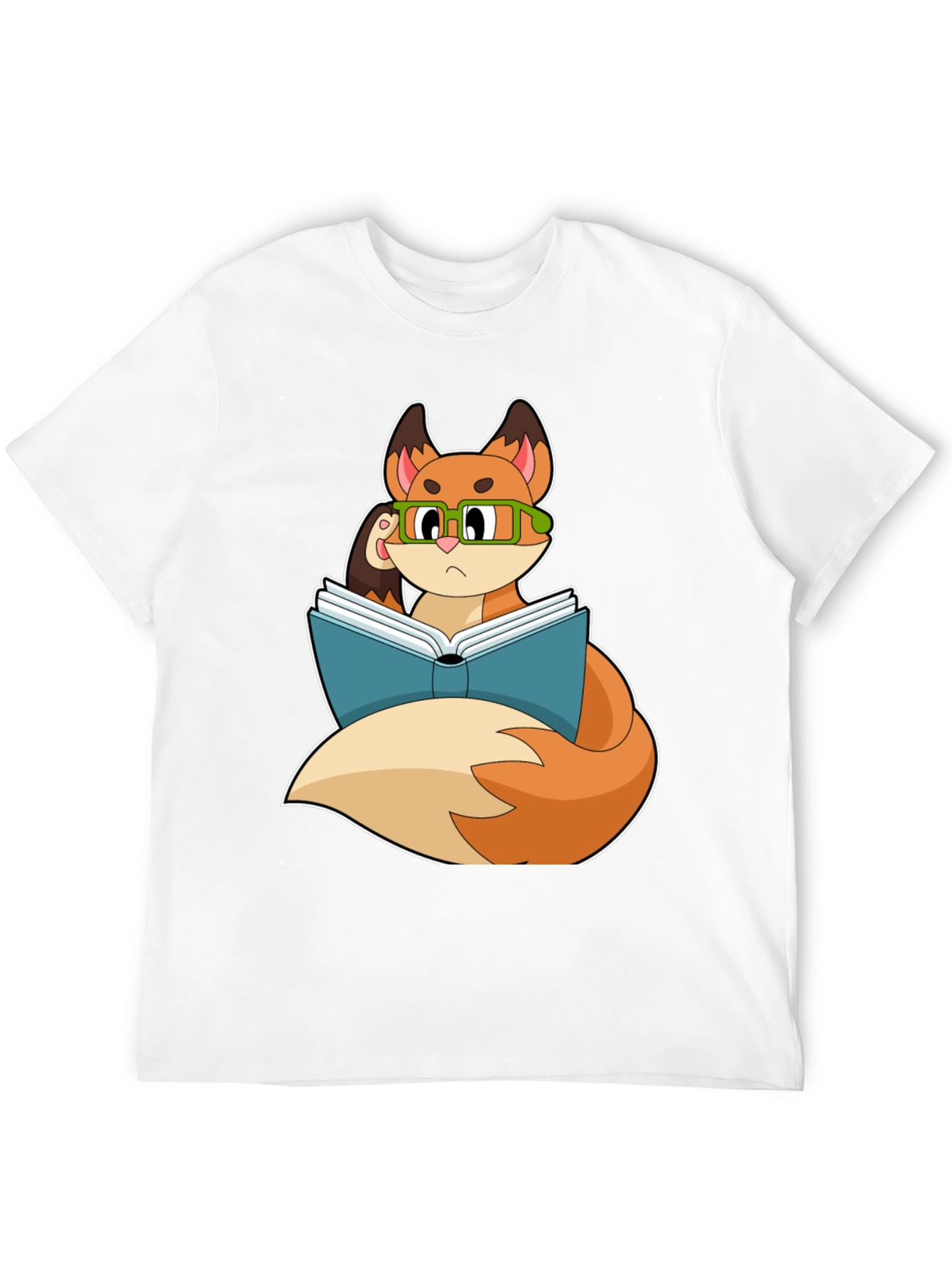 Black Bookish Fox T-Shirt - Smart & Stylish view 12