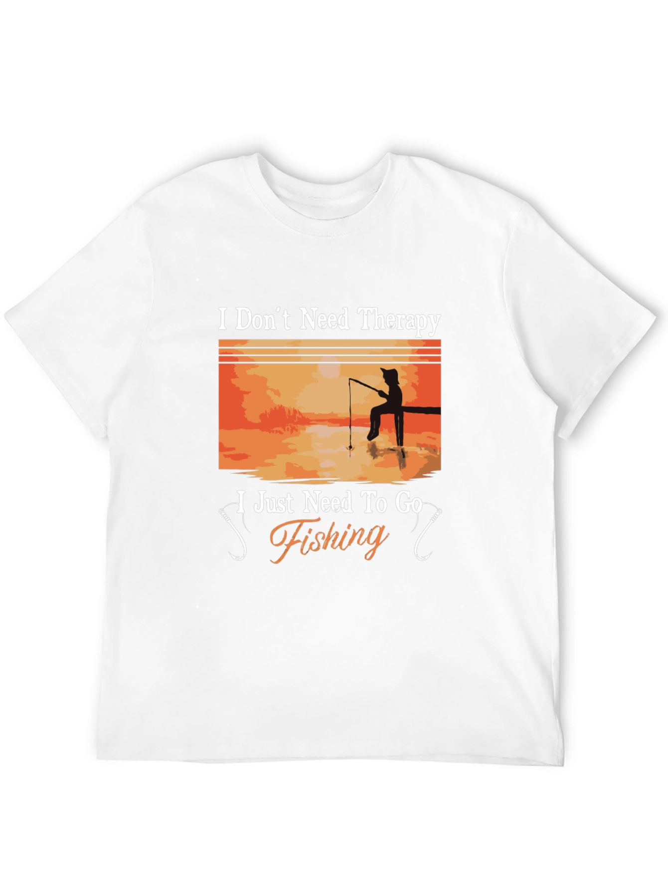 Fishing Therapy T-Shirt - Angler's Humor Tee - 12