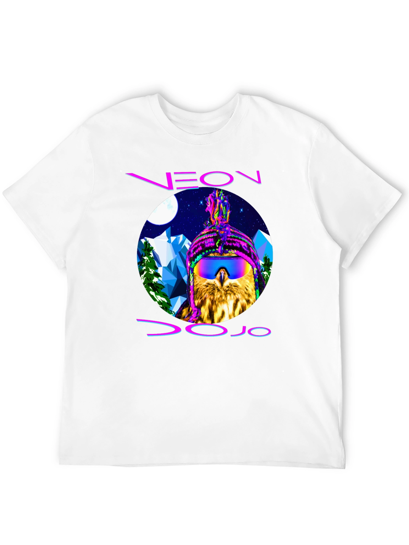 Neon Dojo Owl T-Shirt - Graphic Print Tee - 12