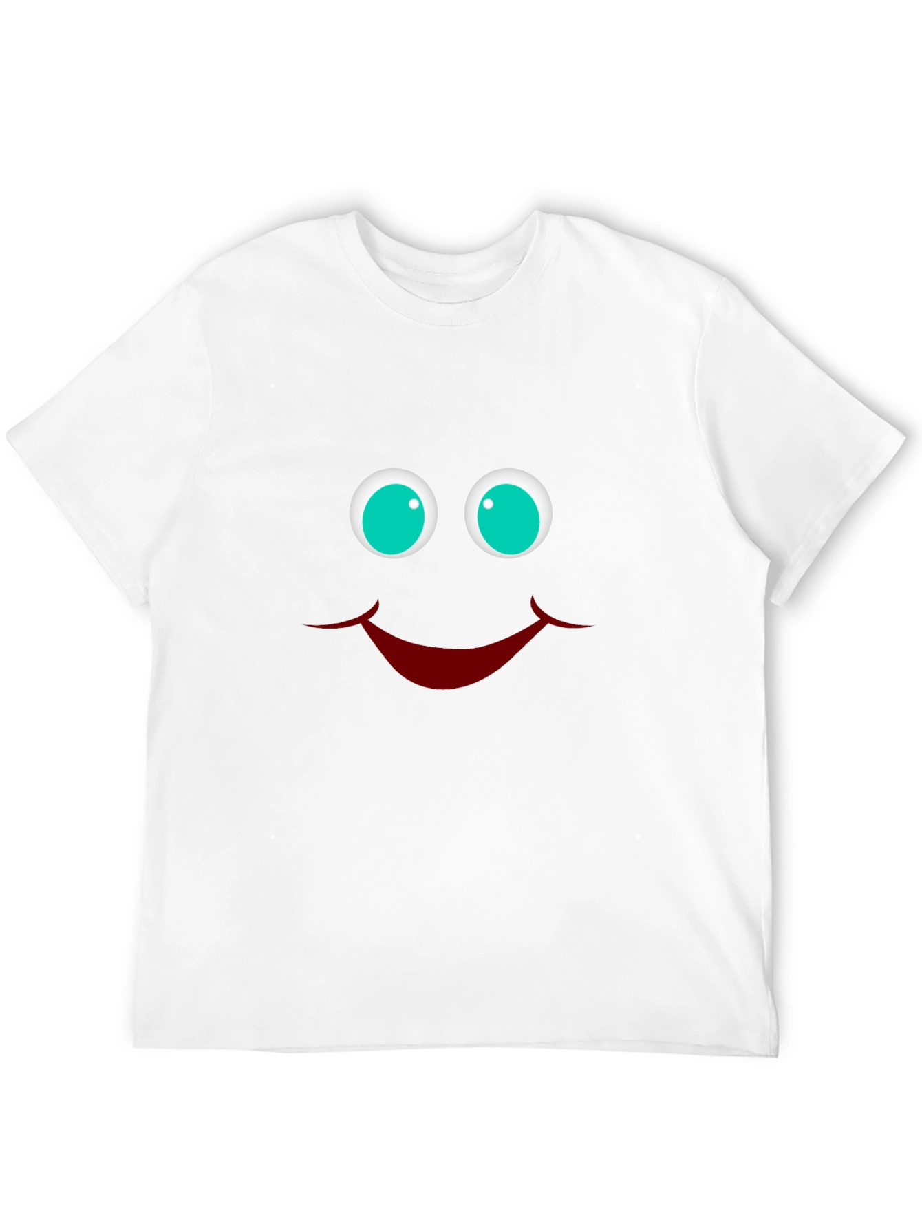 Black Smiley Face Graphic T-Shirt - Funny Casual Tee view 12