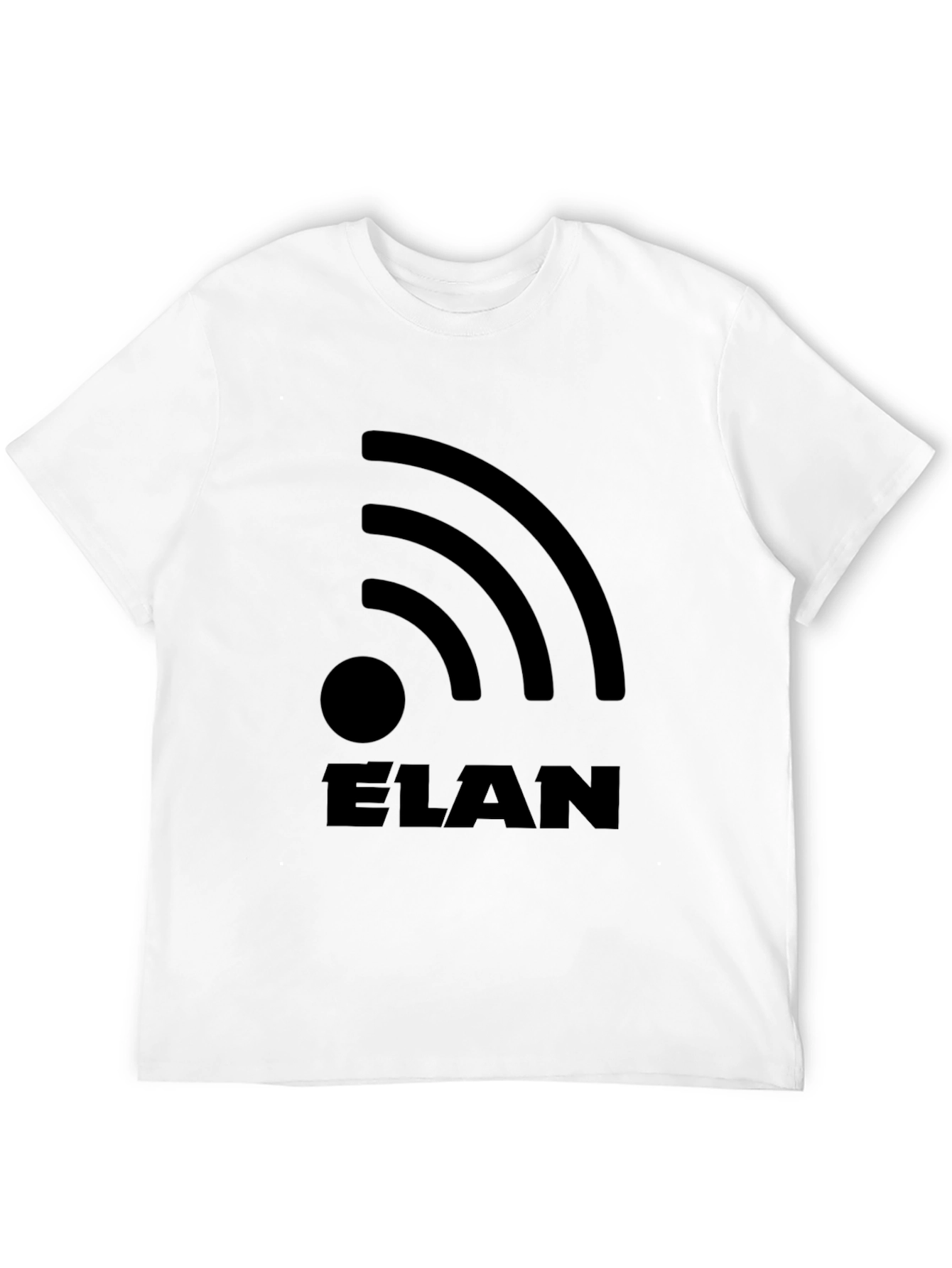 Black Elan WiFi Signal Graphic Tee - Black view 12