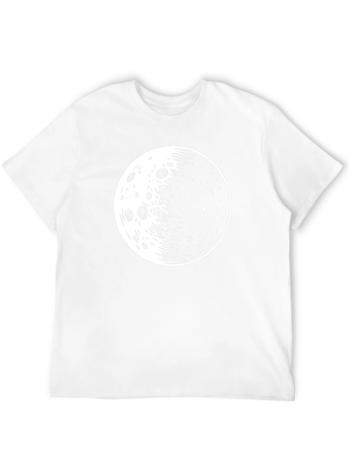 Black Lunar Graphic T-Shirt - Black Cotton Tee view 12