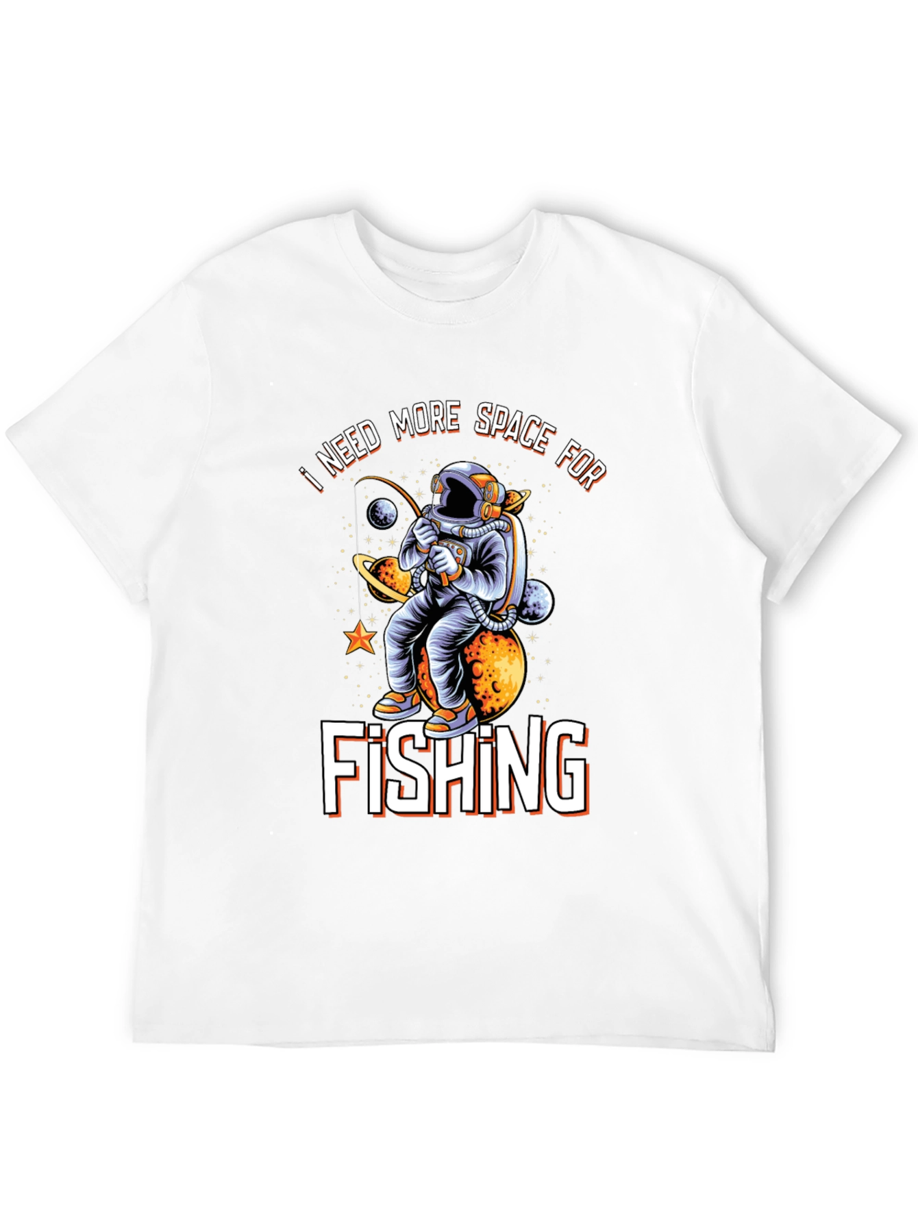 Black Space Fishing T-Shirt view 12