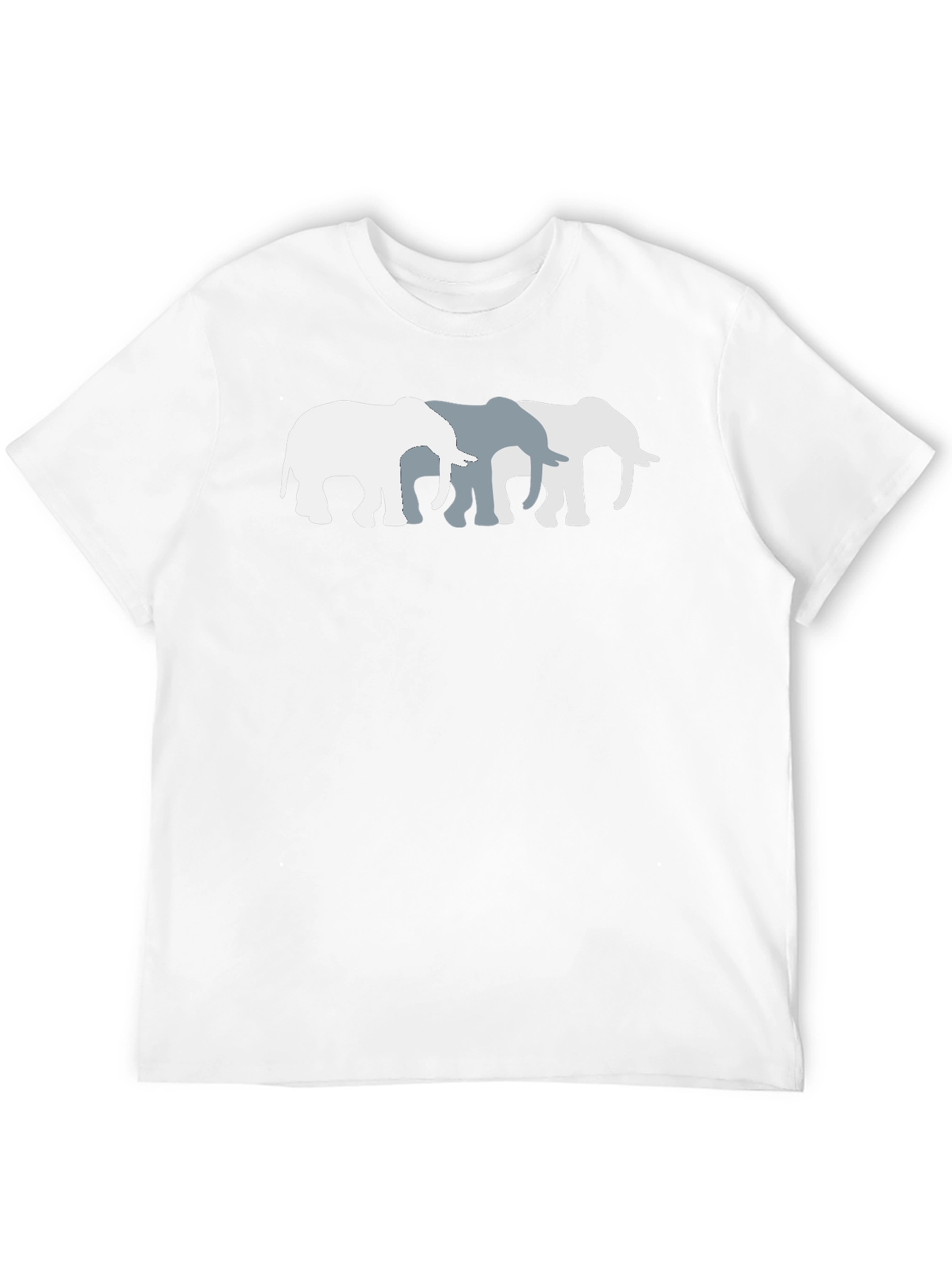 Black Elephant Trio Graphic Tee - Unisex Cotton T-Shirt view 12