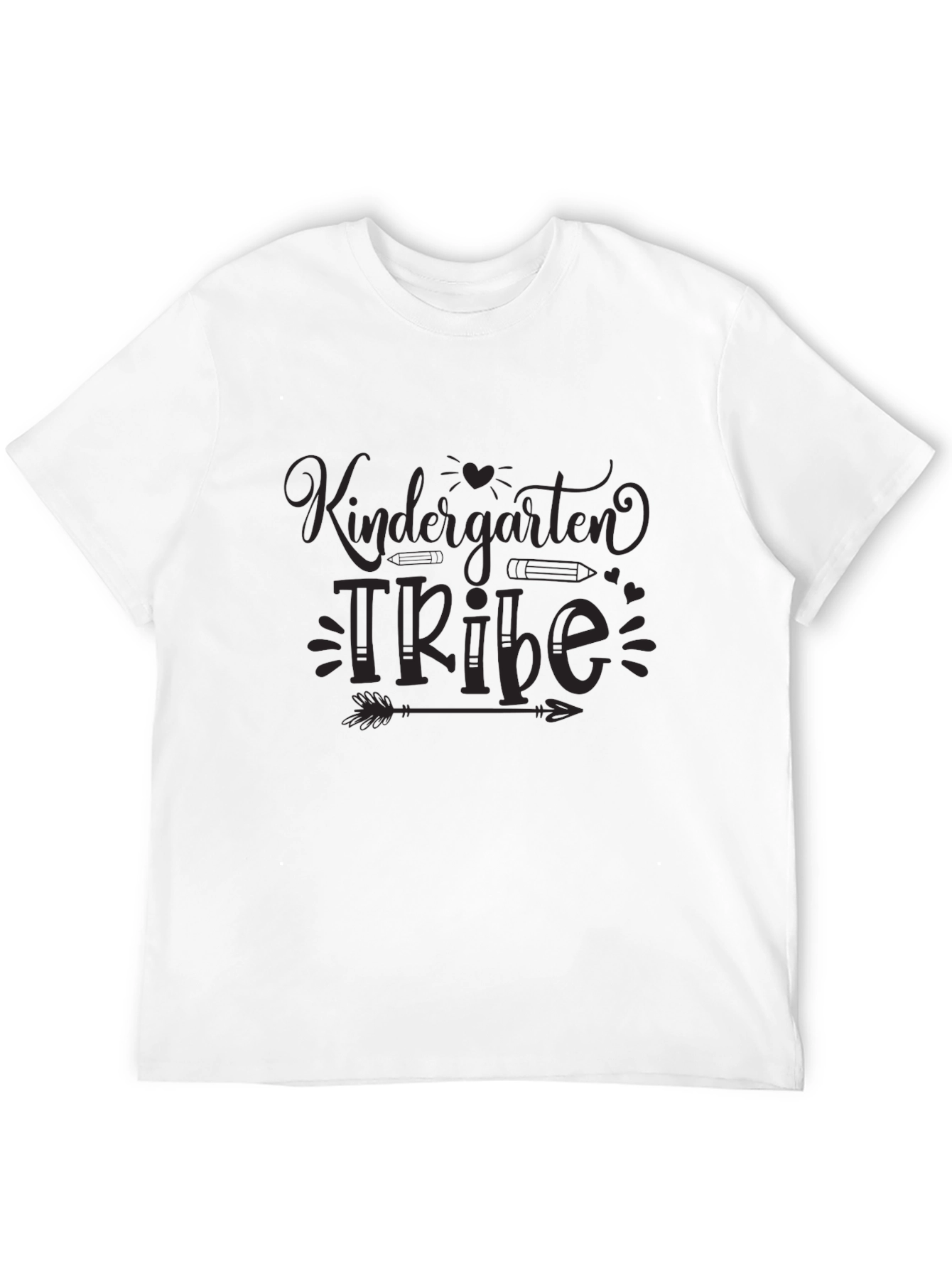 Black Kindergarten Tribe Black T-Shirt view 12