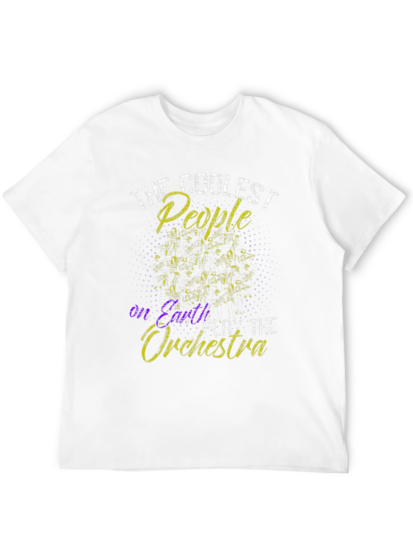 Black Coolest People Orchestra Black T-Shirt view 12