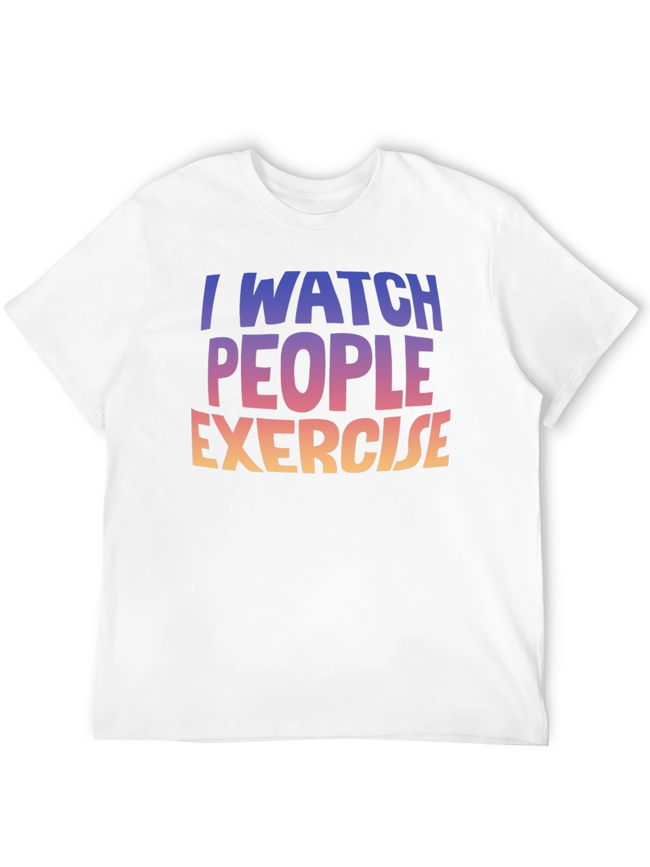Black I Watch People Exercise Graphic Tee view 12
