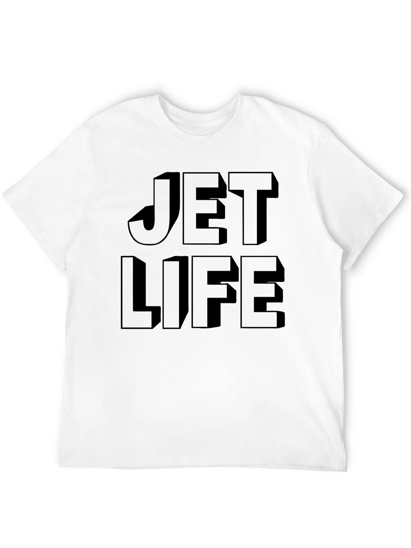 Black Jet Life Graphic Tee - Stylish Black T-Shirt view 12