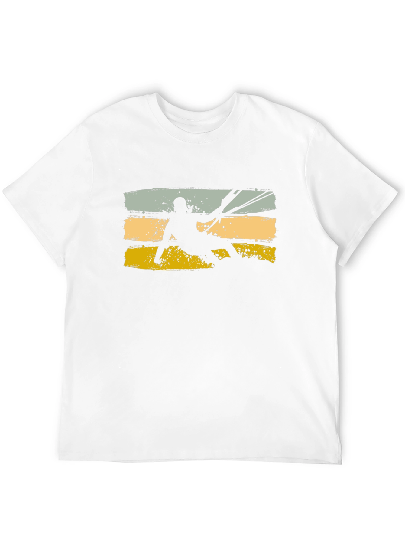 Black Kitesurfing Silhouette Graphic Tee view 12