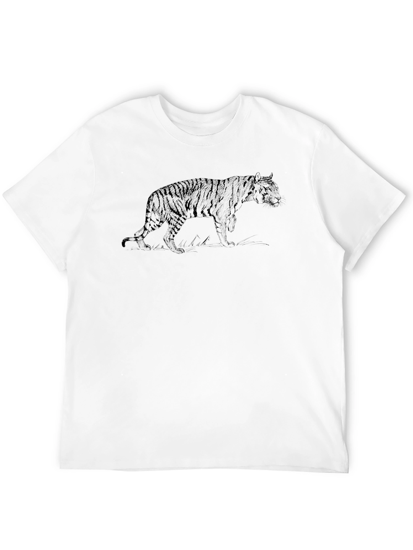 Black Black Tiger Graphic Tee - Men's Casual Style view 12