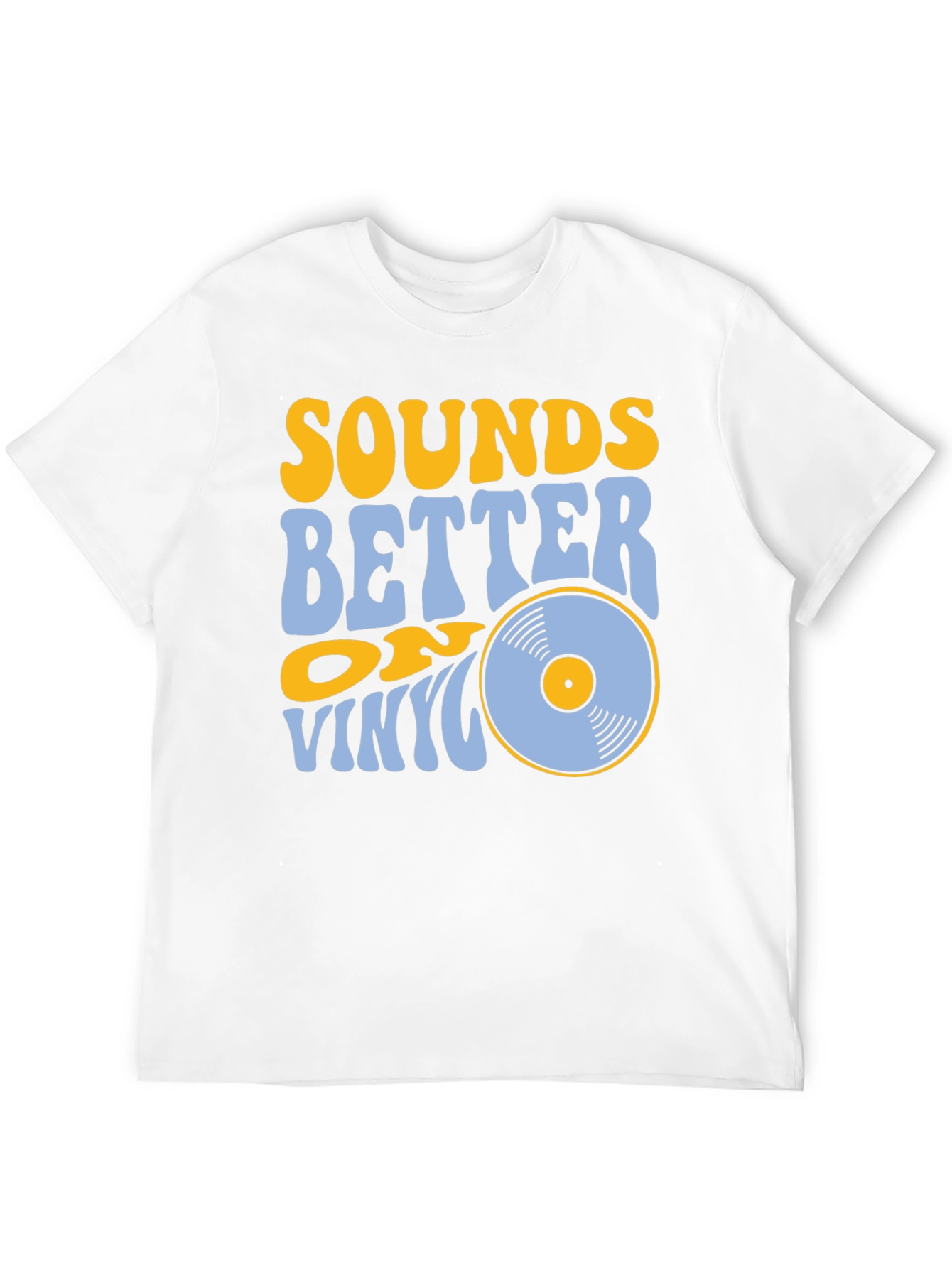 Black Sounds Better on Vinyl Black T-Shirt view 12