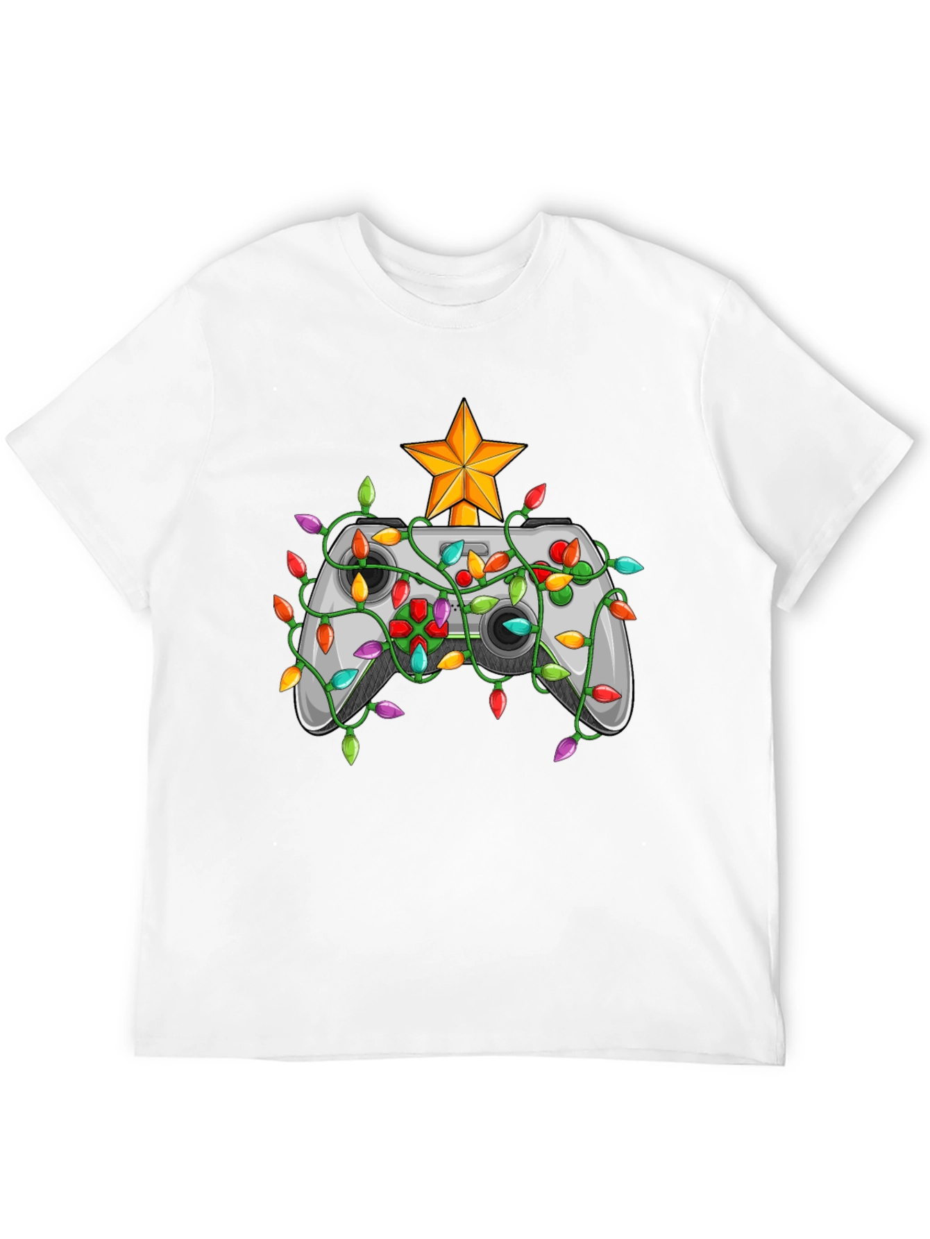 Black Gamer Christmas T-Shirt - Holiday Gaming Tee view 12