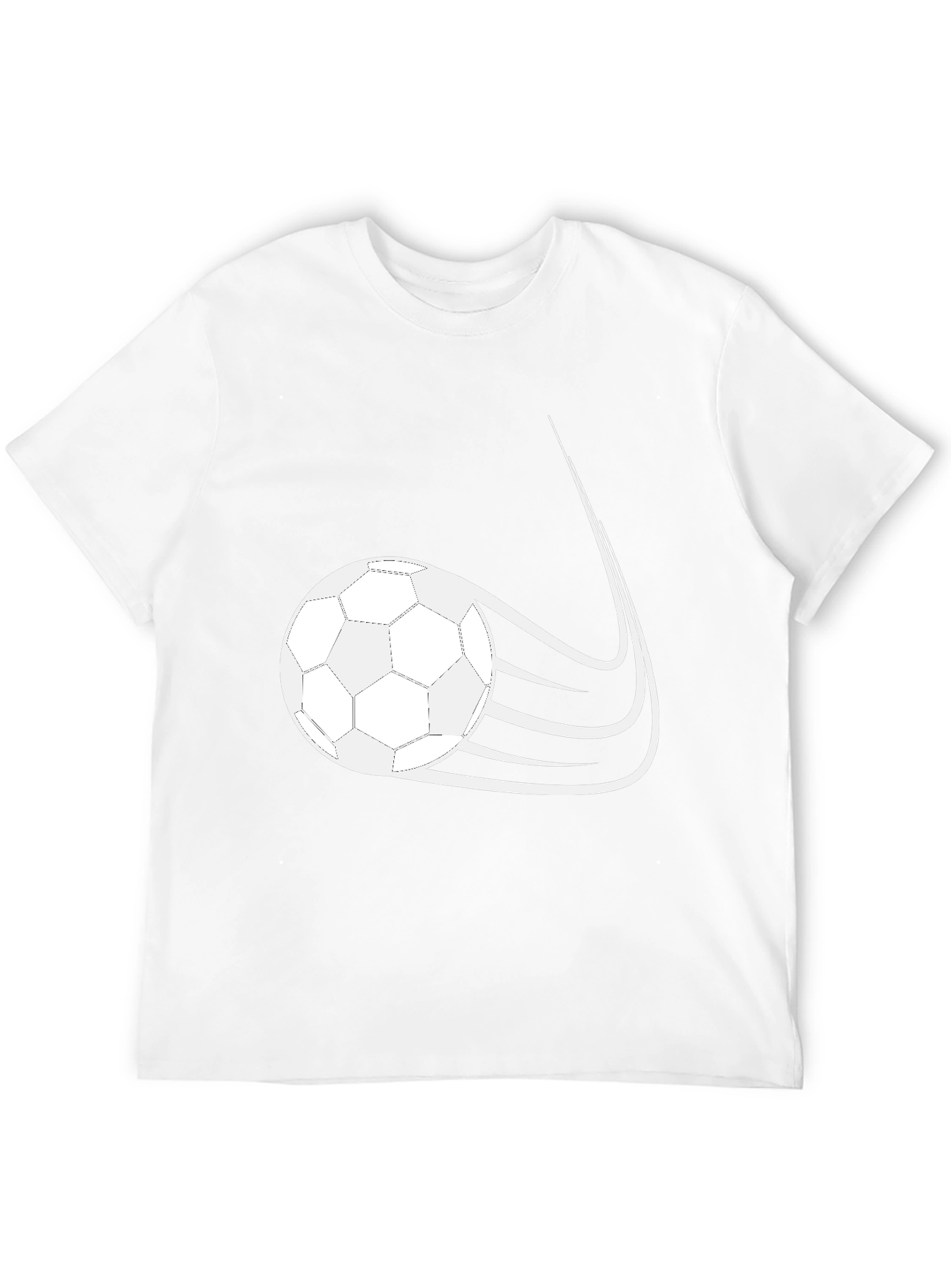 Soccer Ball Graphic Black T-Shirt - 12