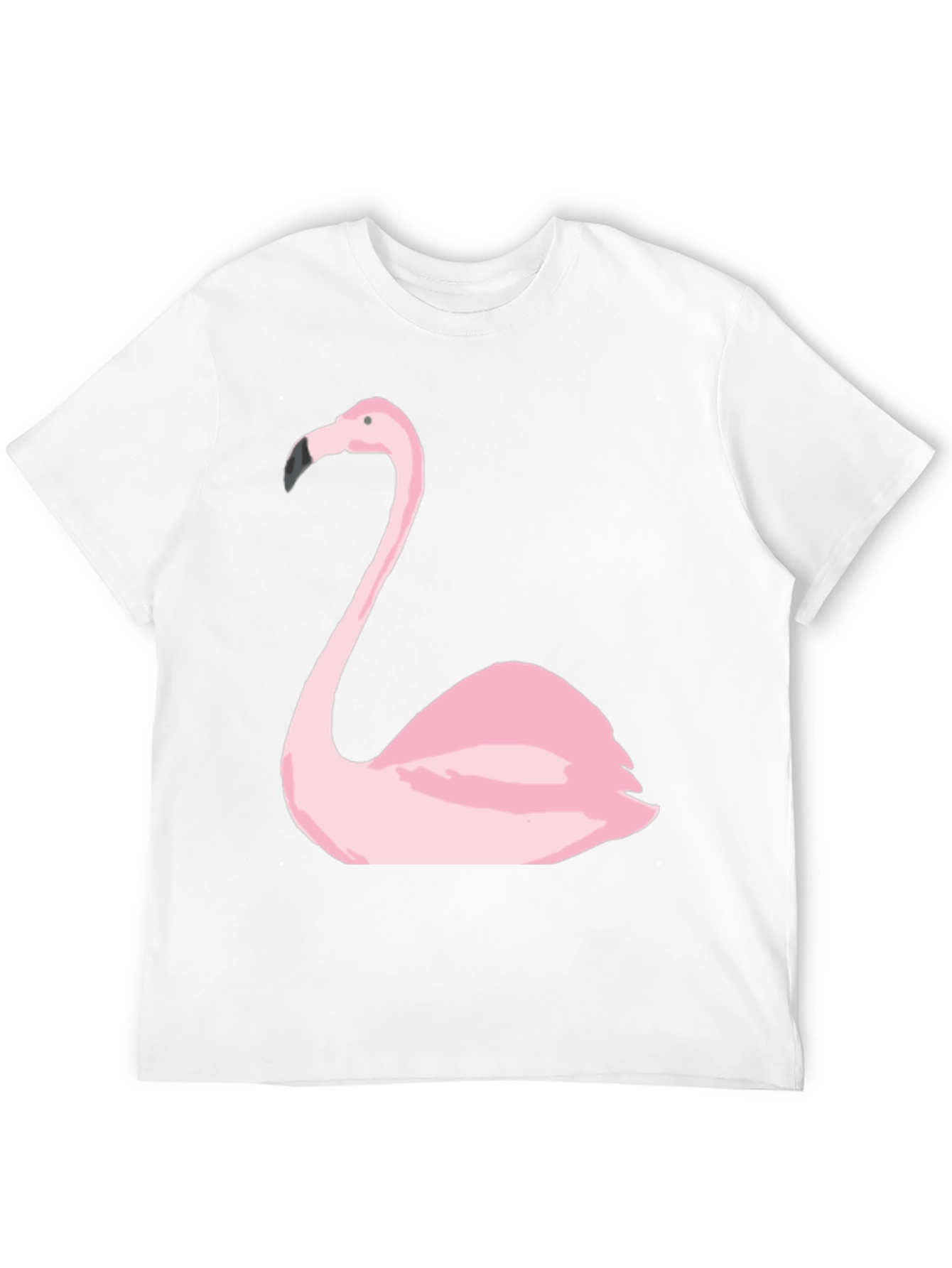 Black Flamingo Graphic Tee - Black Cotton Casual Shirt view 12