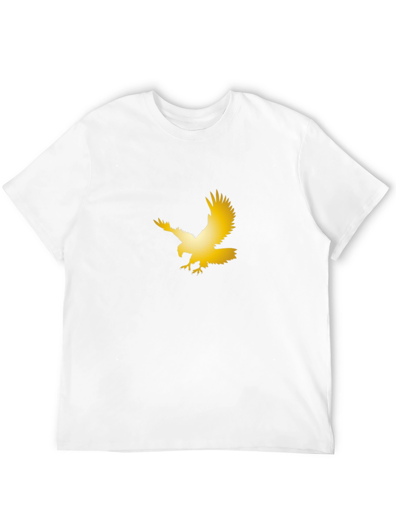 Black Golden Eagle Graphic Black T-Shirt view 12