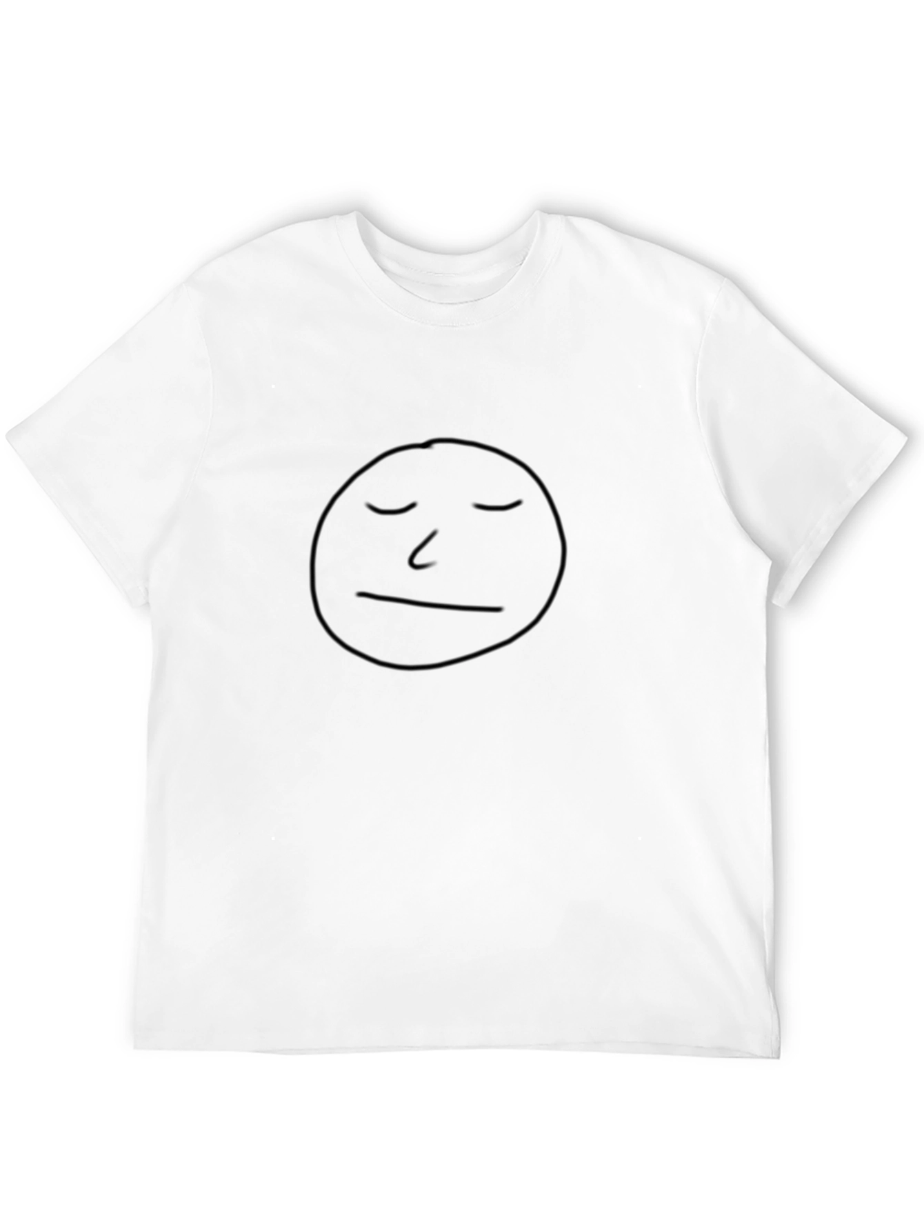 Black Relaxed Face Graphic T-Shirt - Soft Cotton Blend view 12