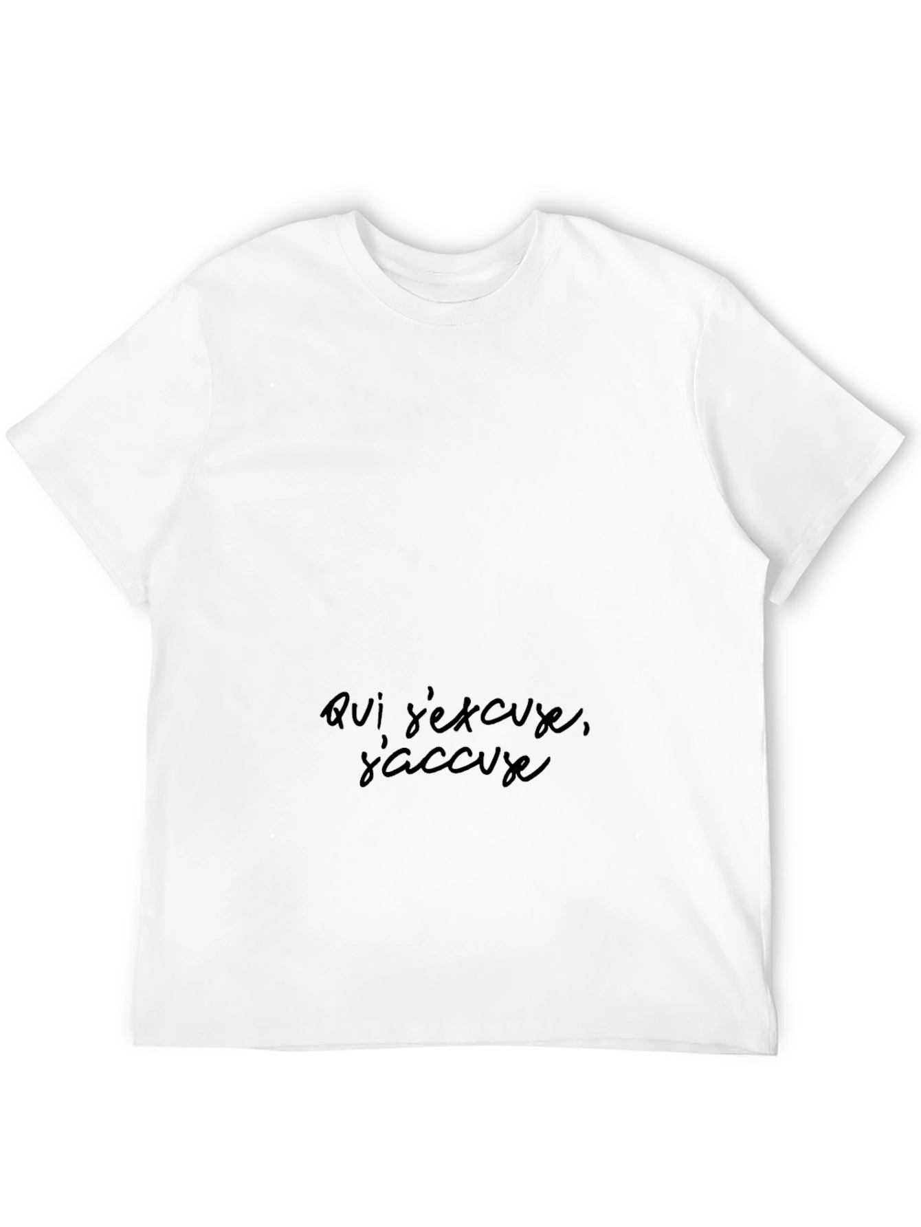 Black Black Graphic Tee - Unique Text Design view 12