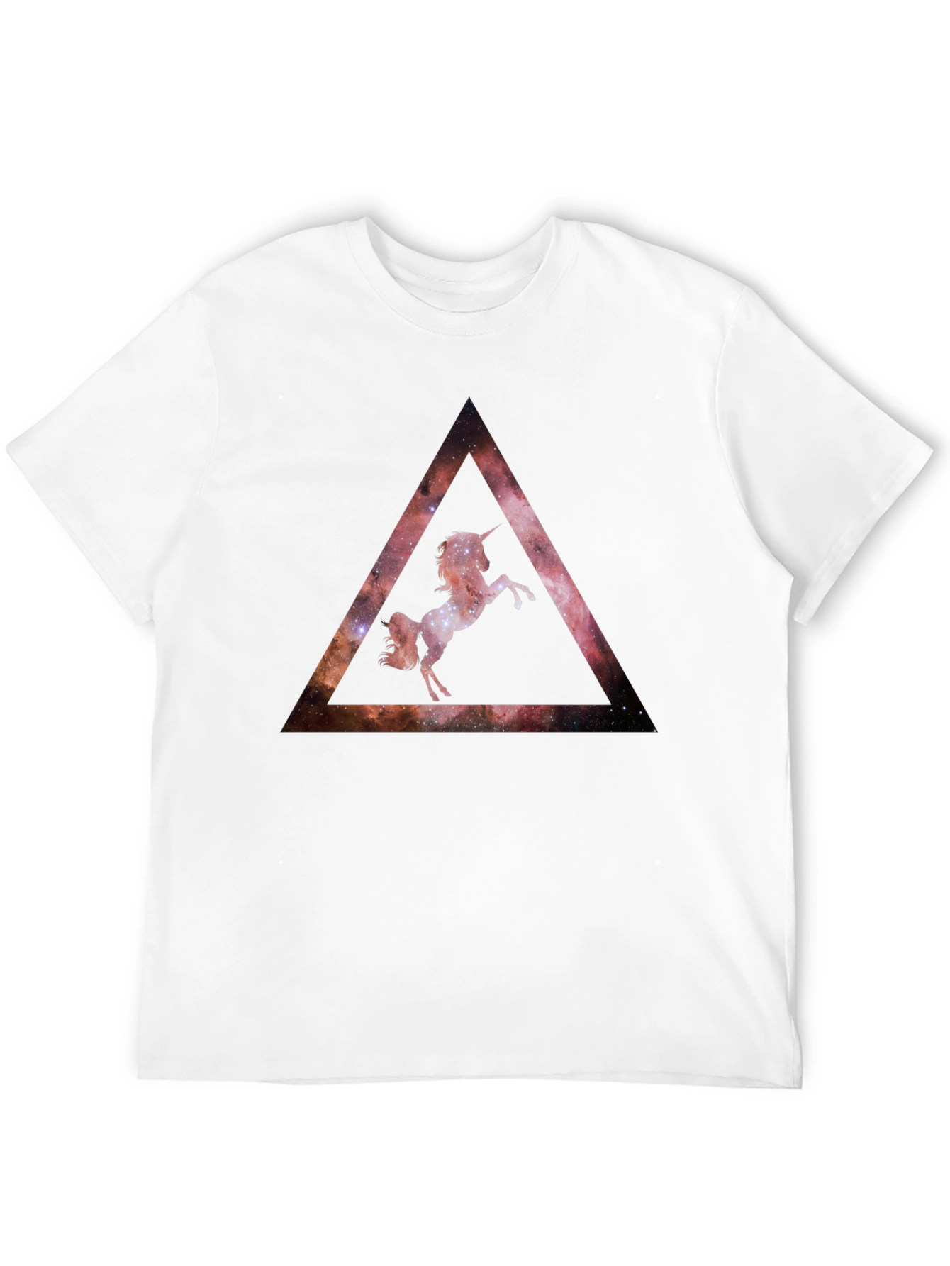 Black Cosmic Unicorn Graphic Tee - Black Cotton Shirt view 12