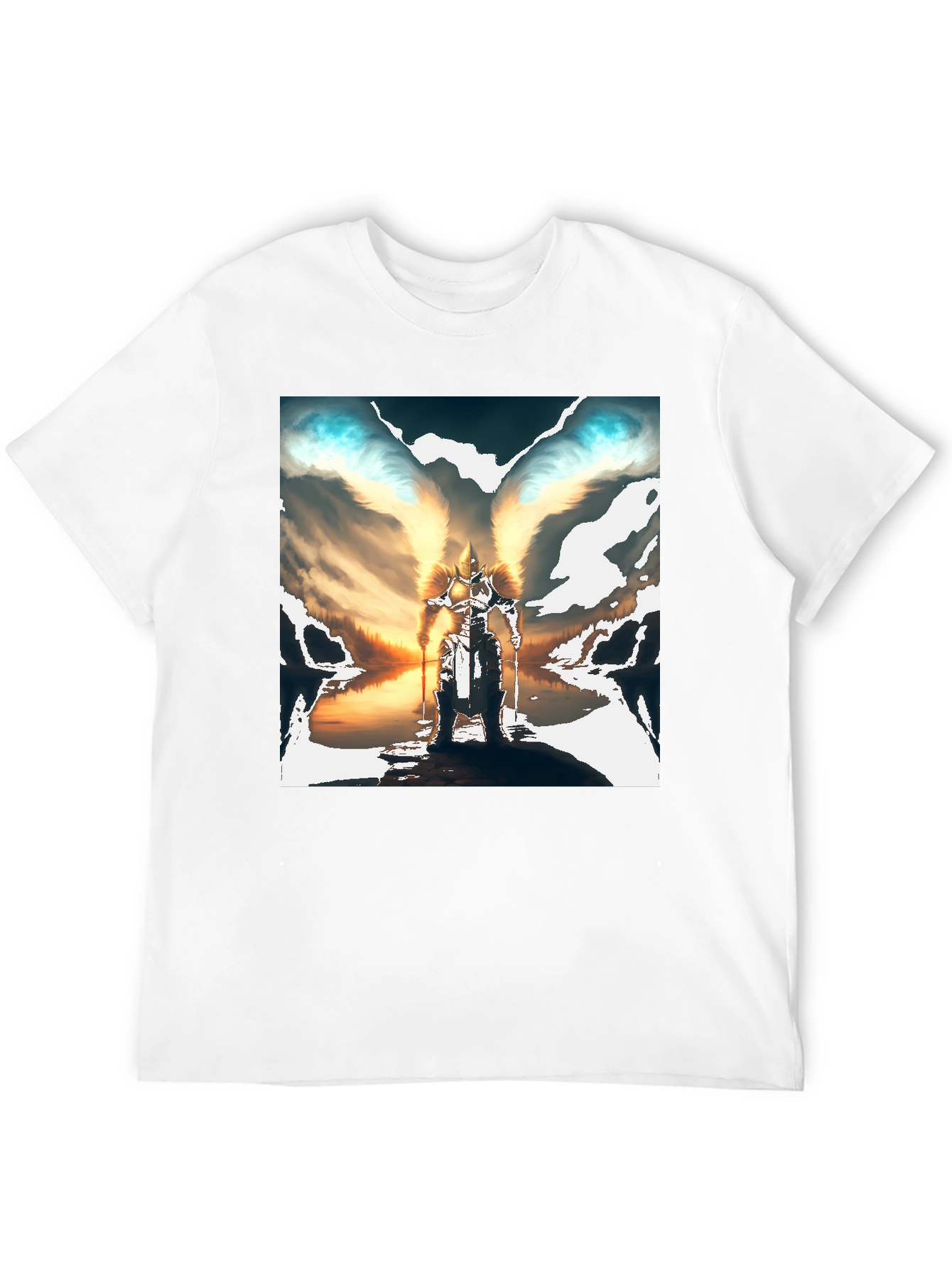 Black Winged Warrior Graphic Tee view 12