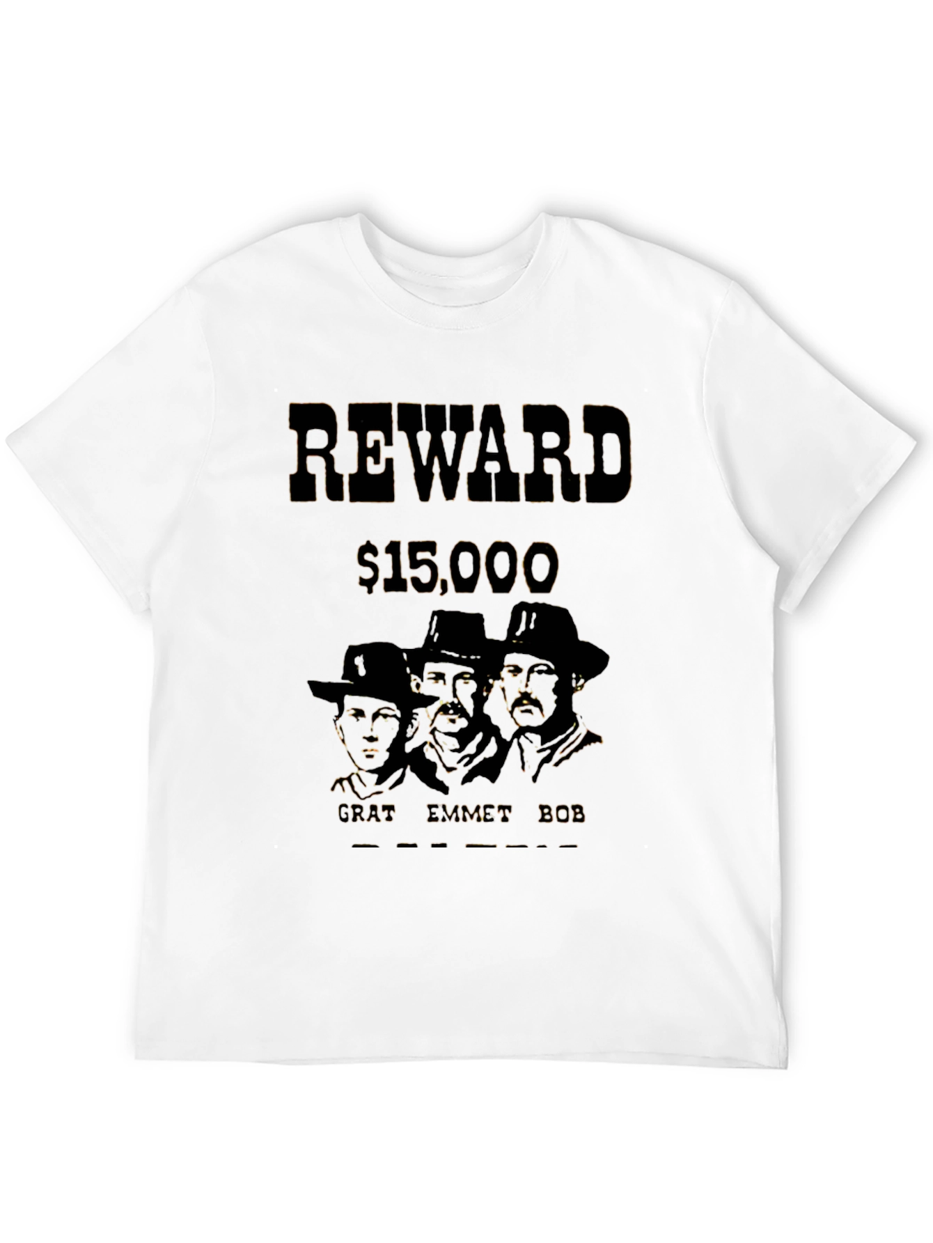 Black Vintage Reward T-Shirt - Cratt Emmett Bob view 12