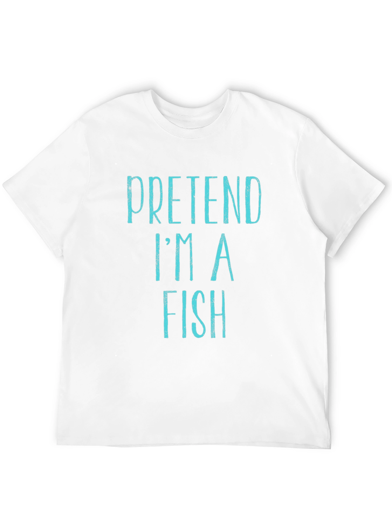 Black Pretend I'm A Fish T-Shirt - Funny Costume Tee view 12