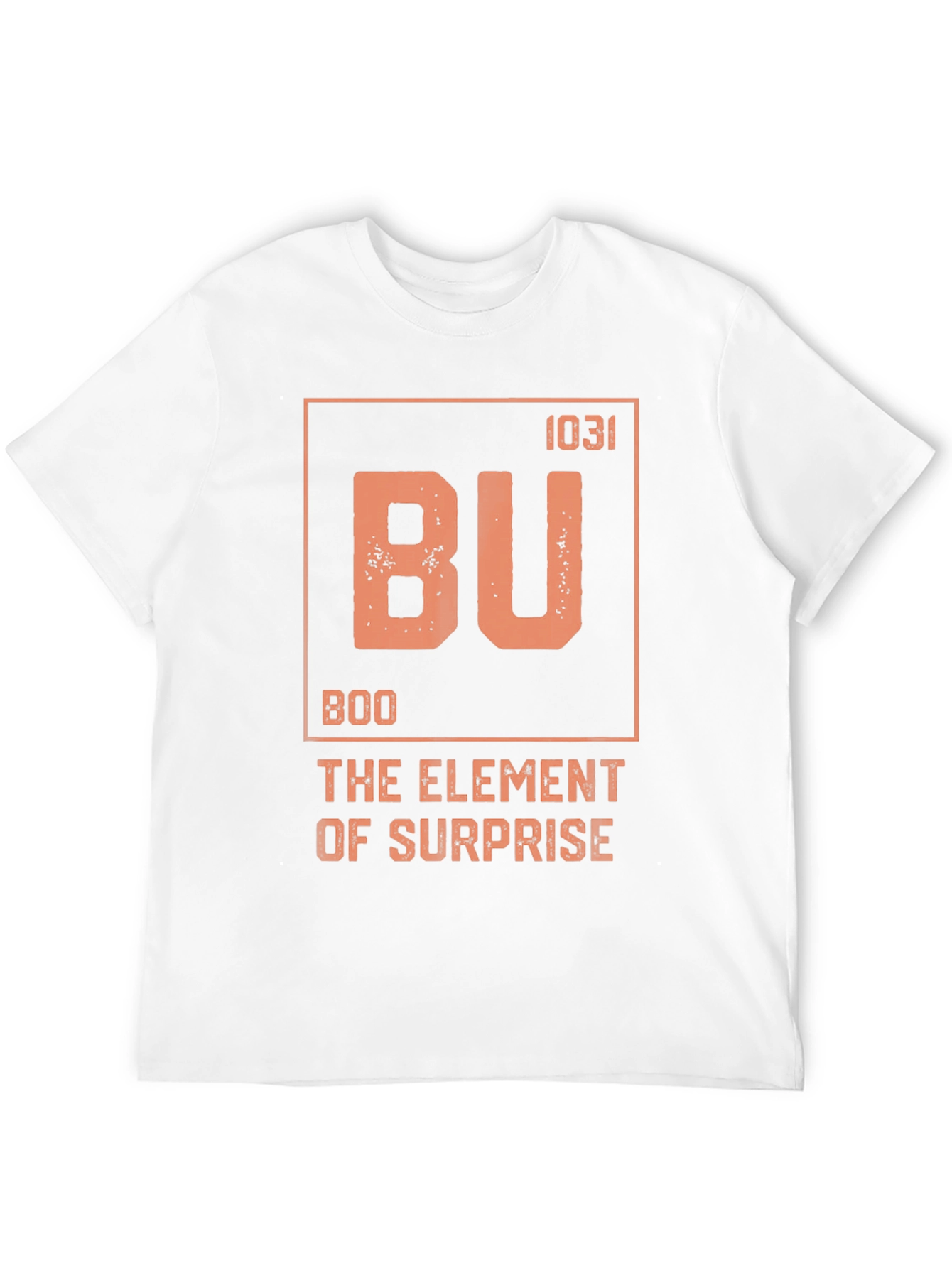 Black Boo Element of Surprise T-Shirt - Funny Halloween Tee view 12