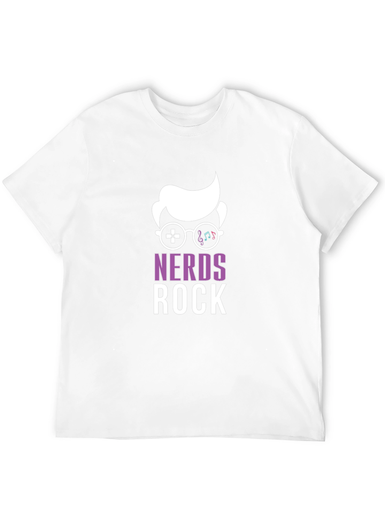Black Nerds Rock Graphic T-Shirt - Gamer & Music Lover Tee view 12