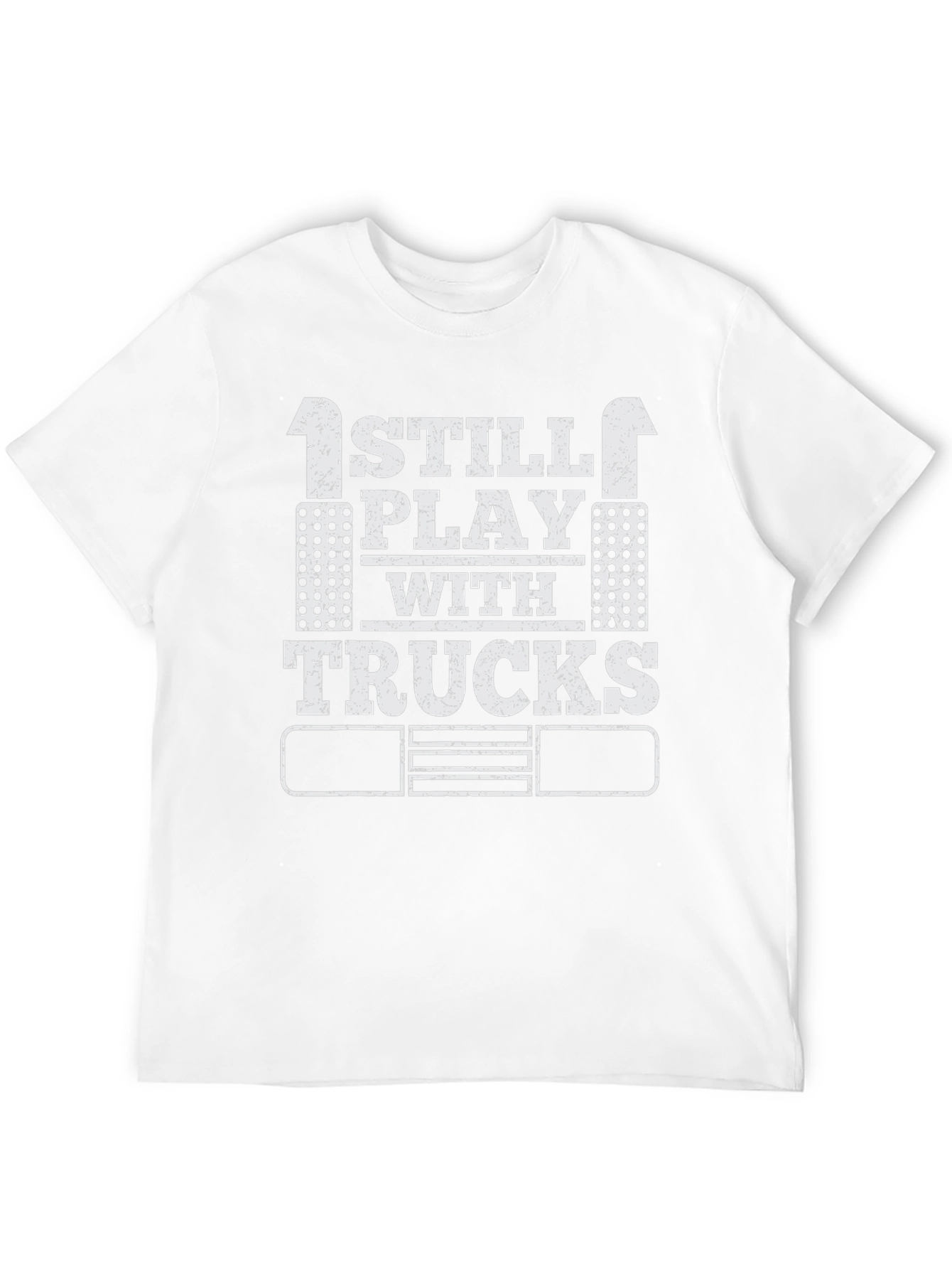 Black I Still Play with Trucks T-Shirt, Adult Trucker Tee view 12