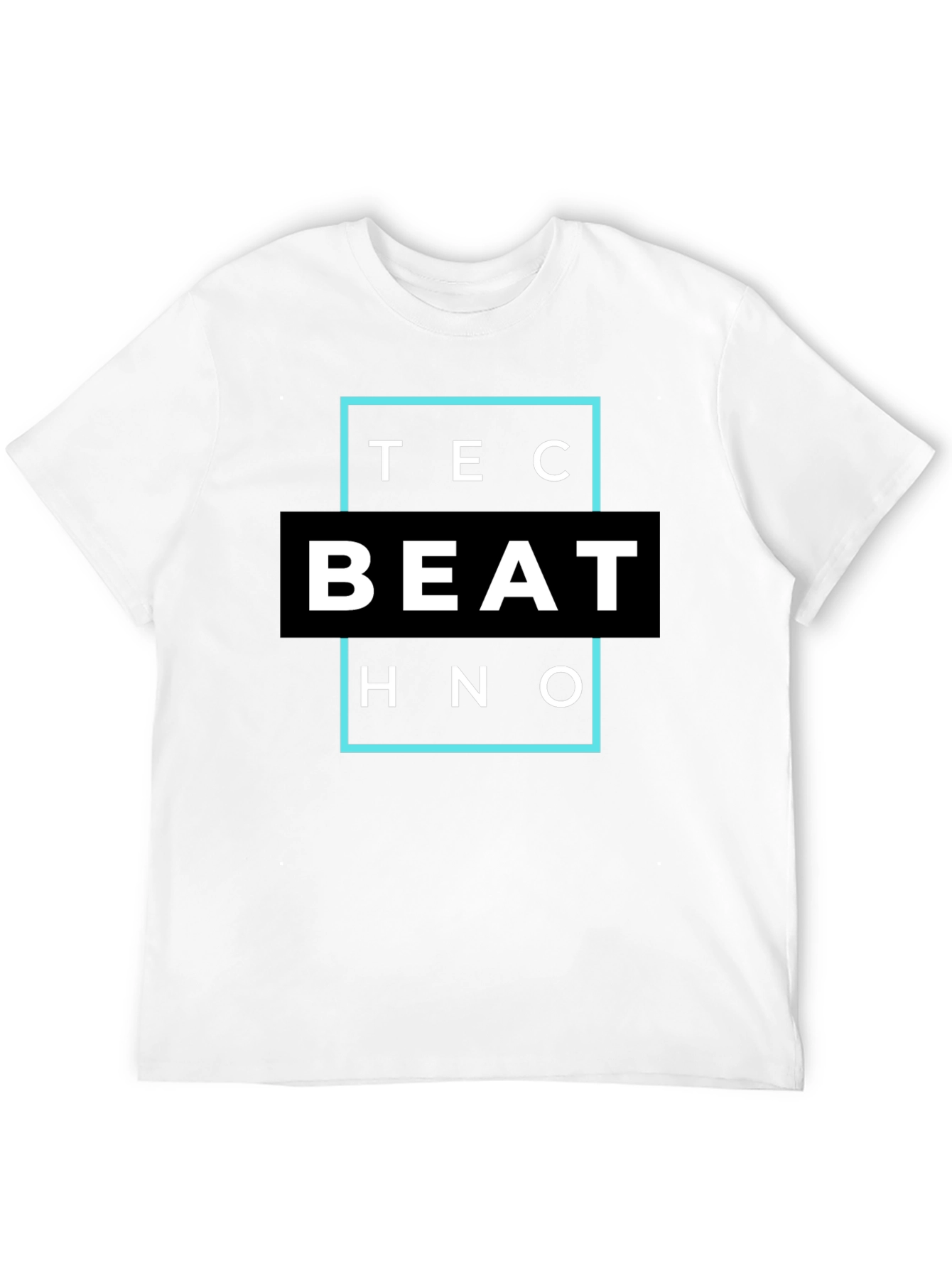 Black Techno Beat T-Shirt - Modern Design view 12