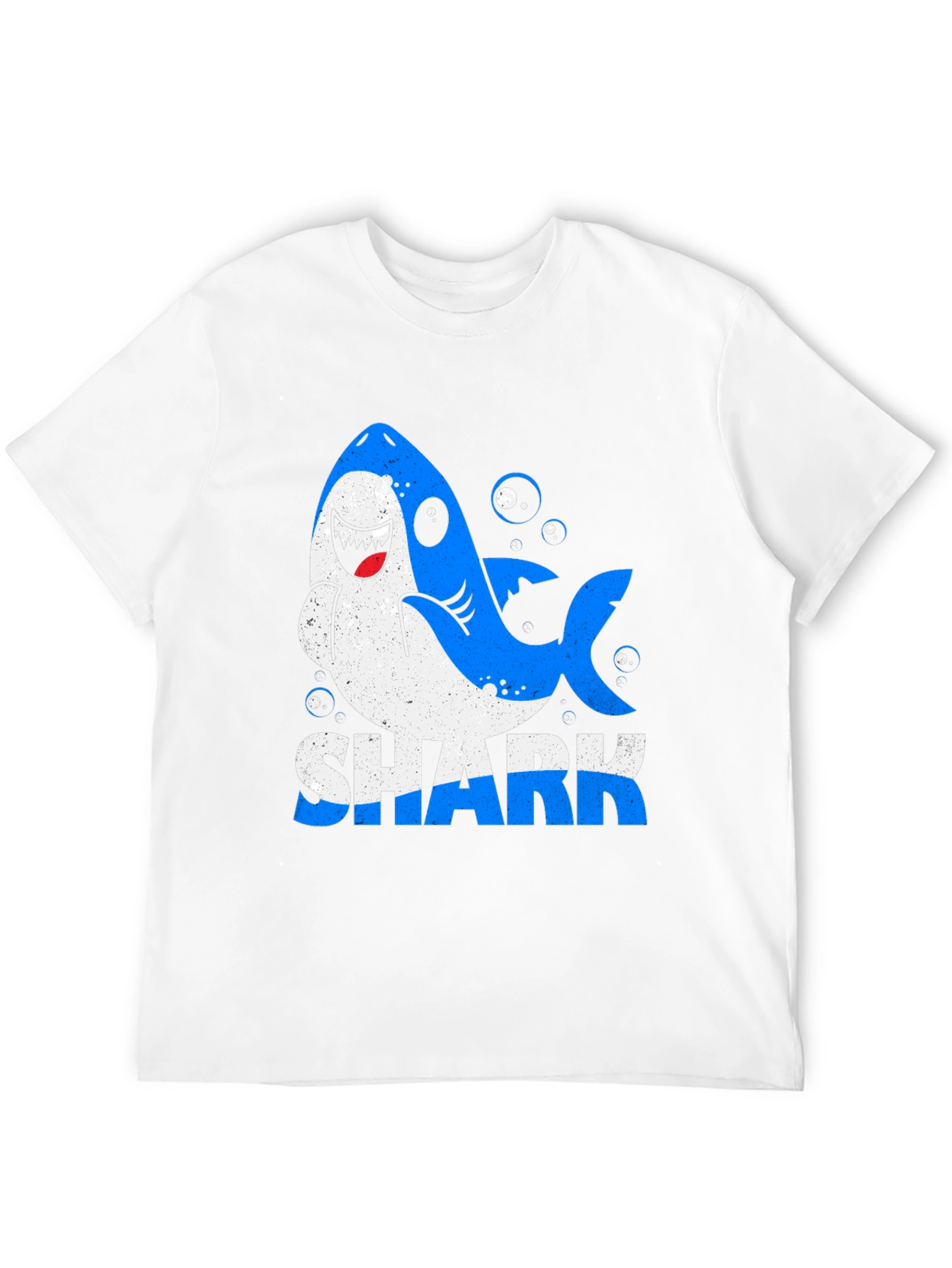 Black Shark Graphic Print Men's Black T-Shirt view 12