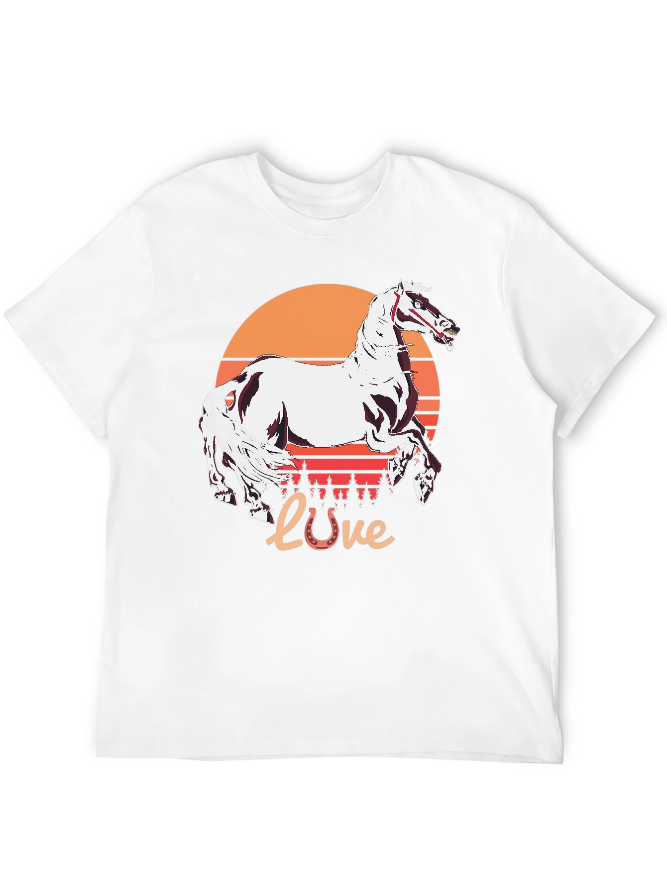 Horse Love Sunset Graphic Tee - 12