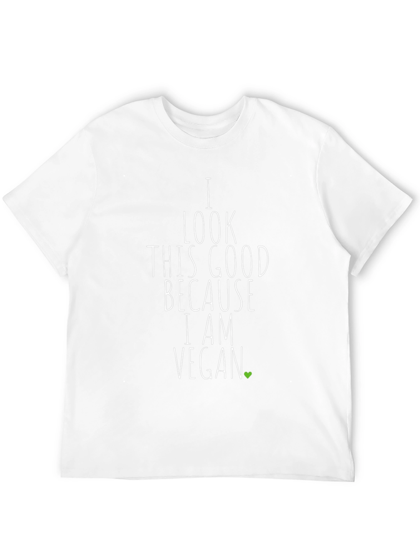 Black Vegan T-Shirt - I Look This Good Because I Am Vegan view 12