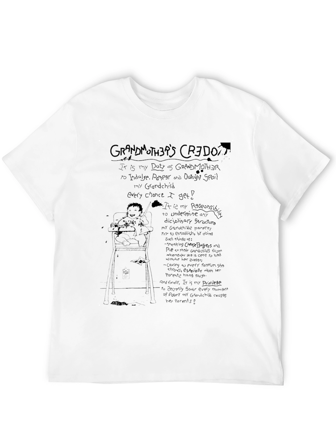 Black Grandmother's Credo Graphic Tee view 12
