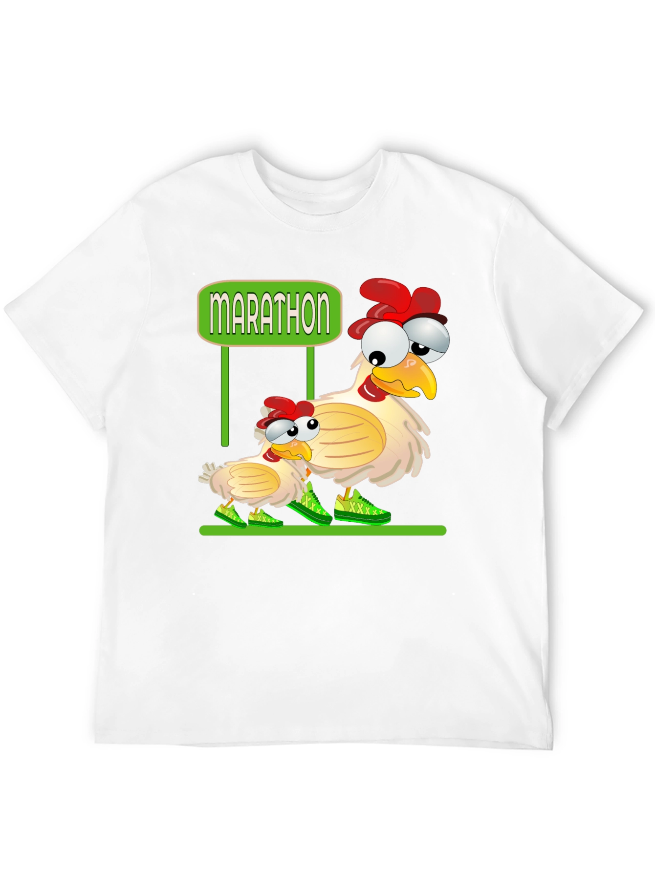 Black Marathon Chicken T-Shirt view 12