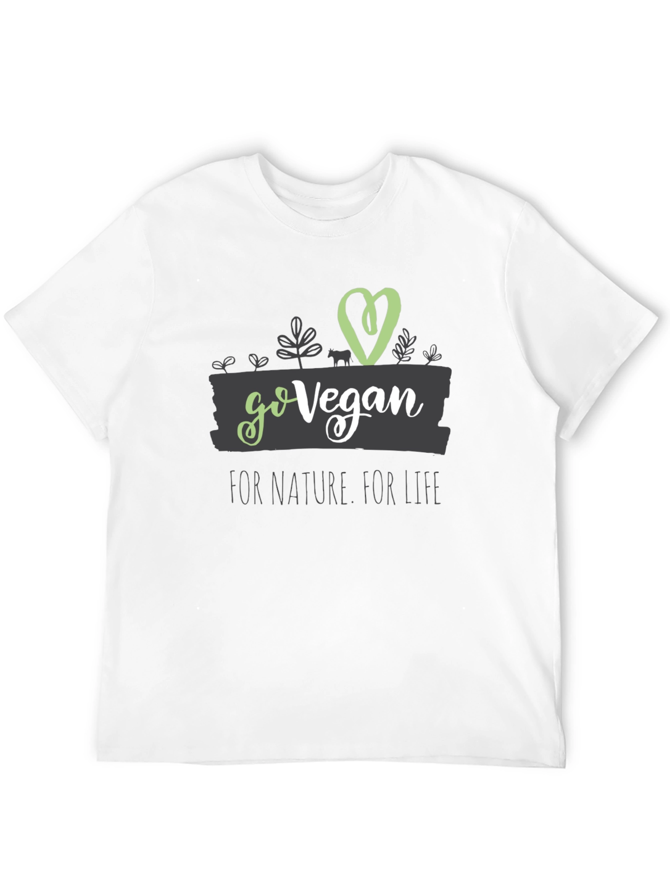 Go Vegan Graphic Tee - Nature & Life - 12