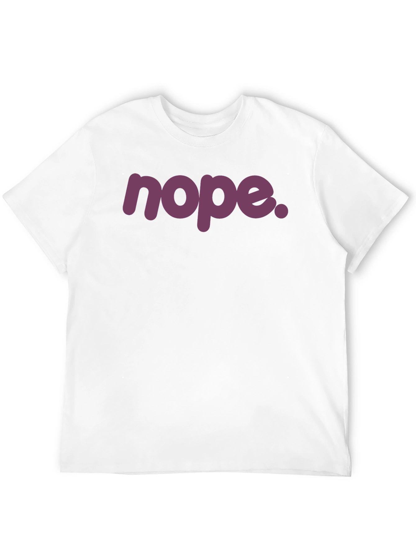 Black Nope Graphic T-Shirt - Unisex Crew Neck Tee view 12