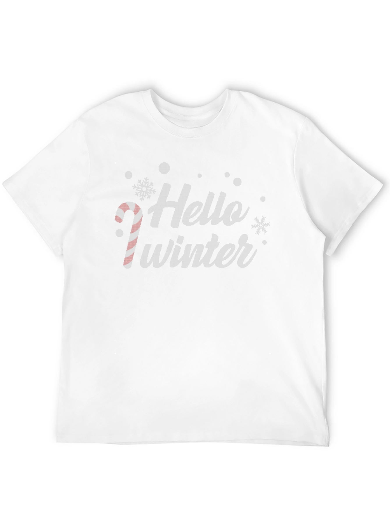 Black Hello Winter Christmas Holiday Graphic Tee view 12