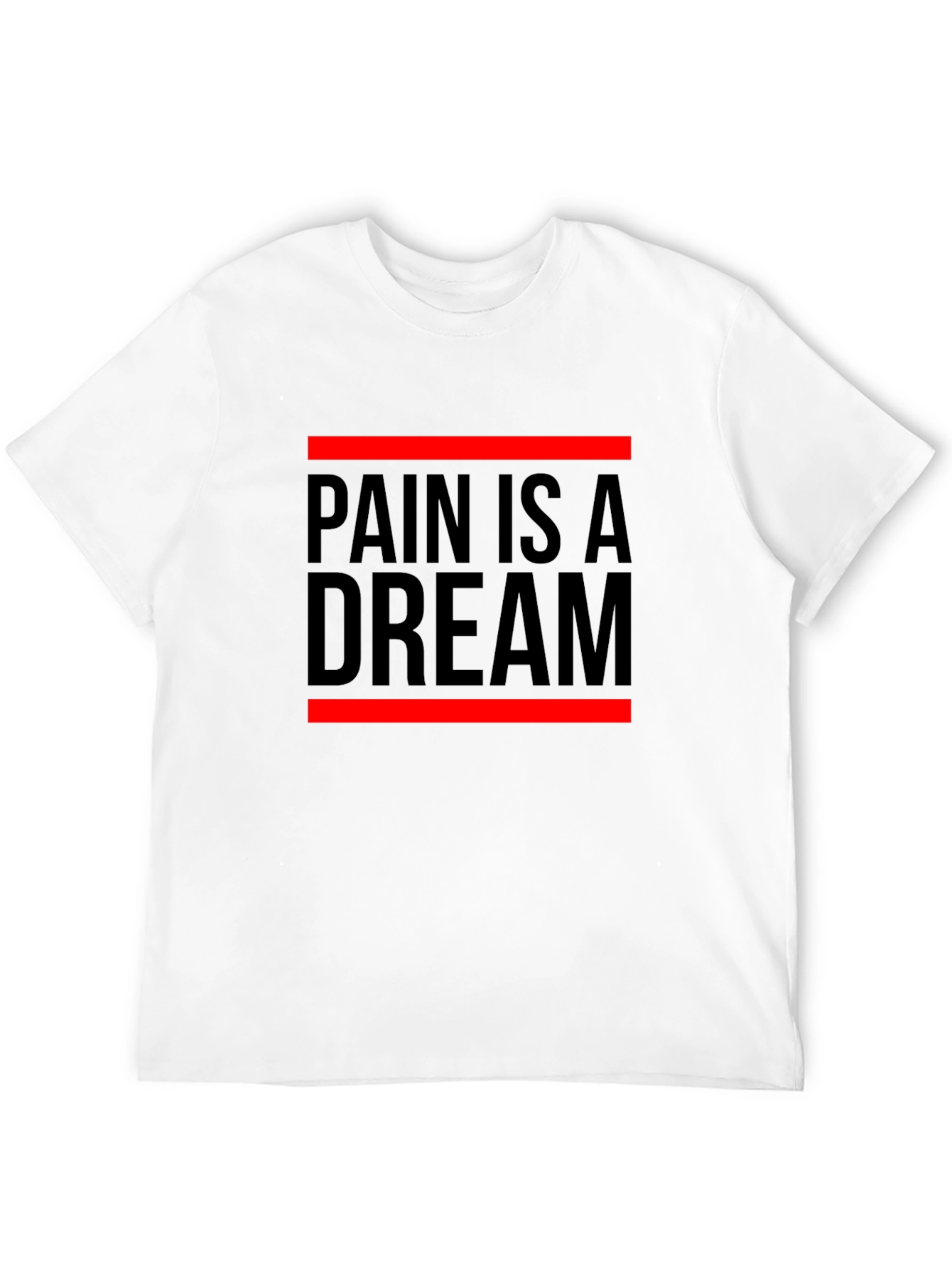Black Pain is a Dream Graphic Tee - Black Crew Neck T-Shirt view 12