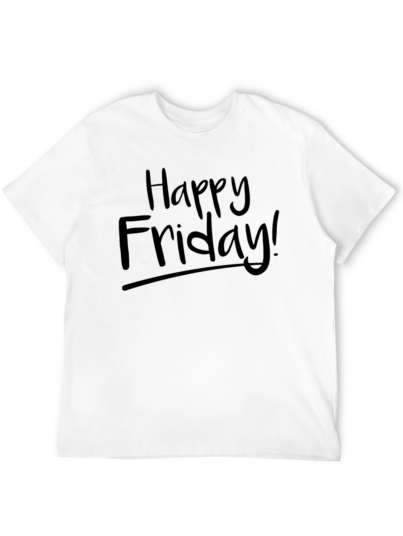 Black Happy Friday! Graphic T-Shirt - Black view 12