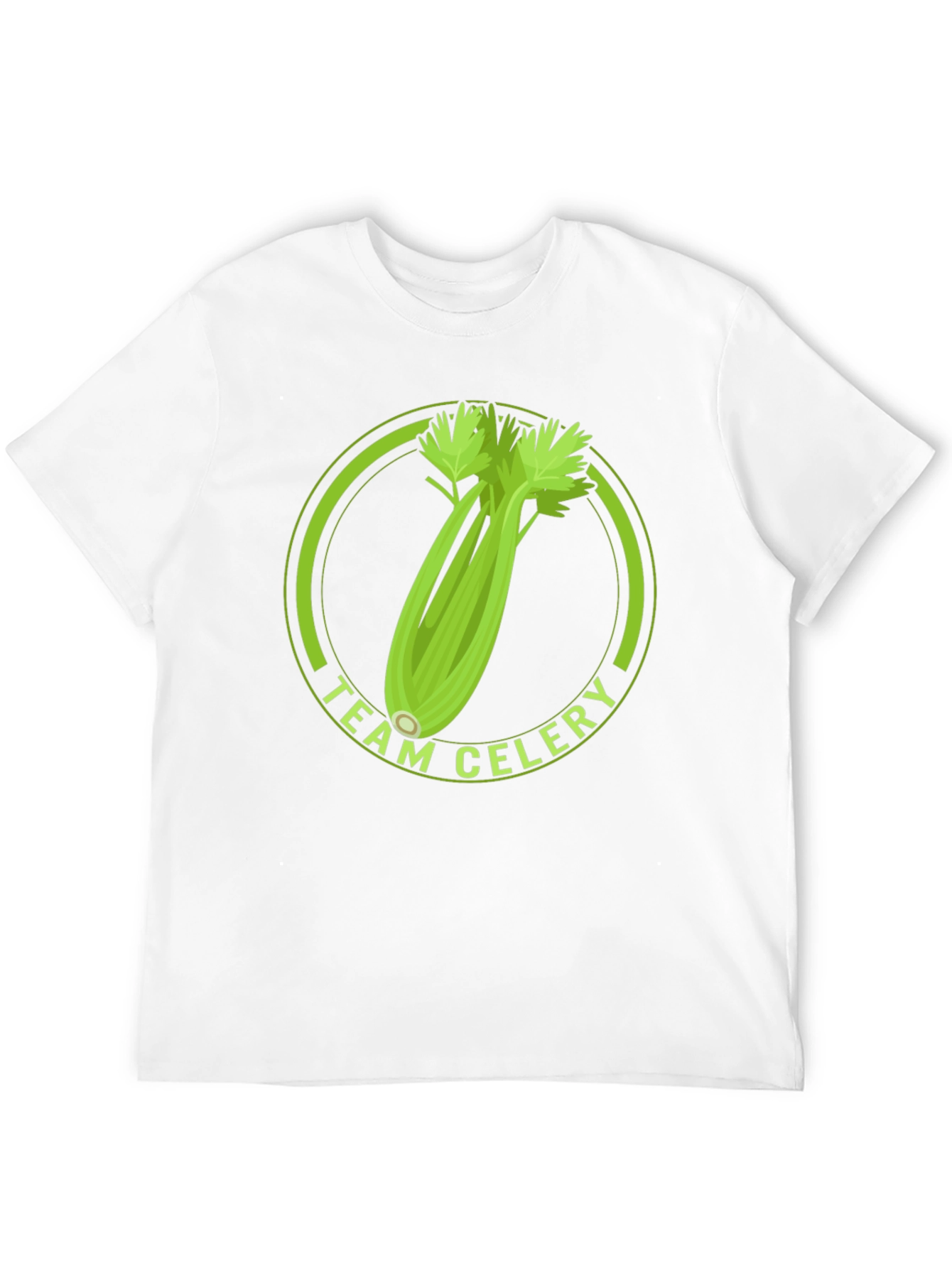 Team Celery Graphic T-Shirt - Black Cotton Tee - 12