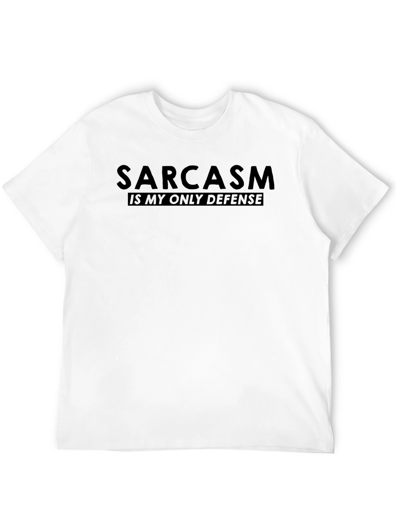 Black Sarcasm is My Only Defense Graphic T-Shirt view 12